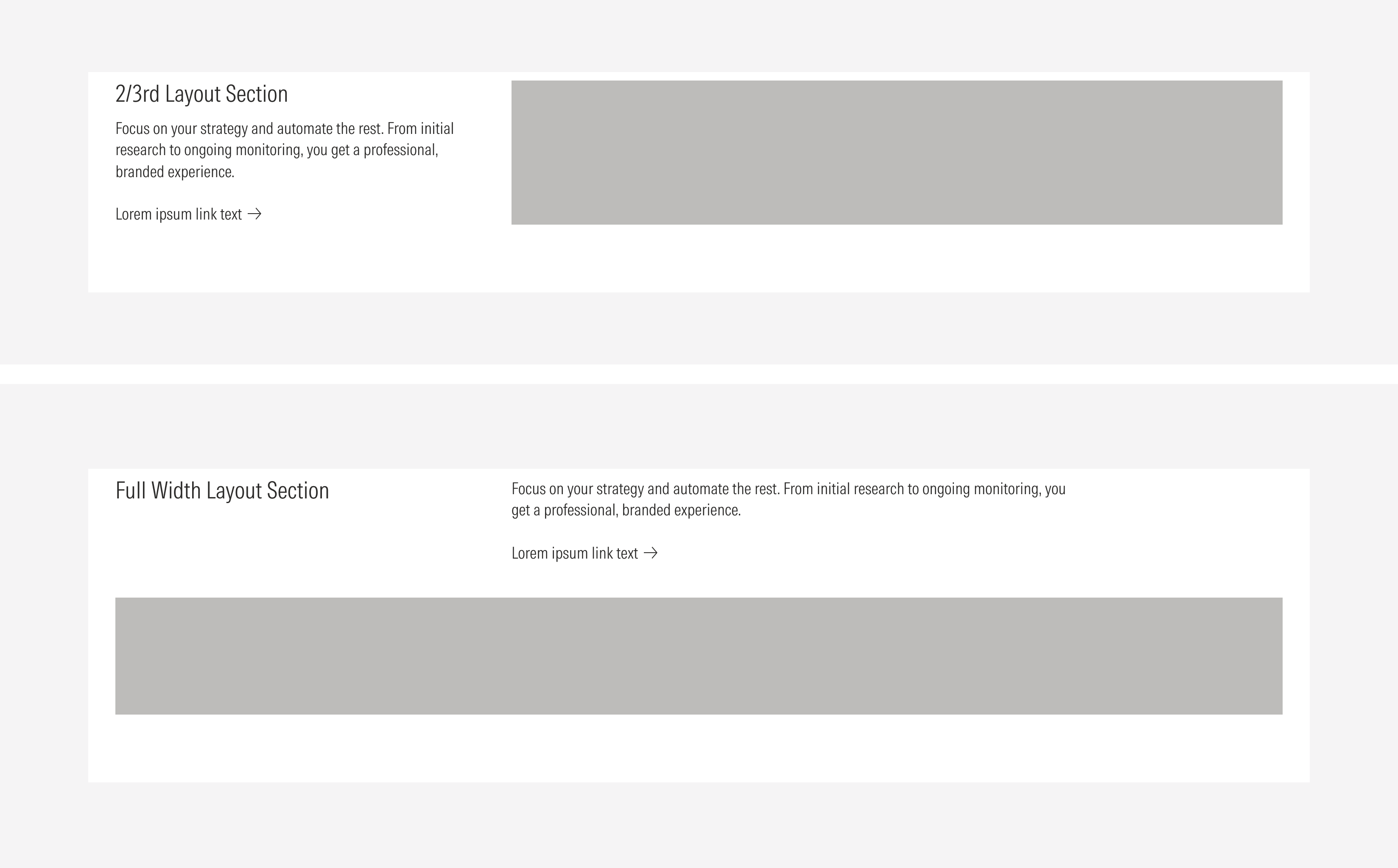 Layout Section Variants