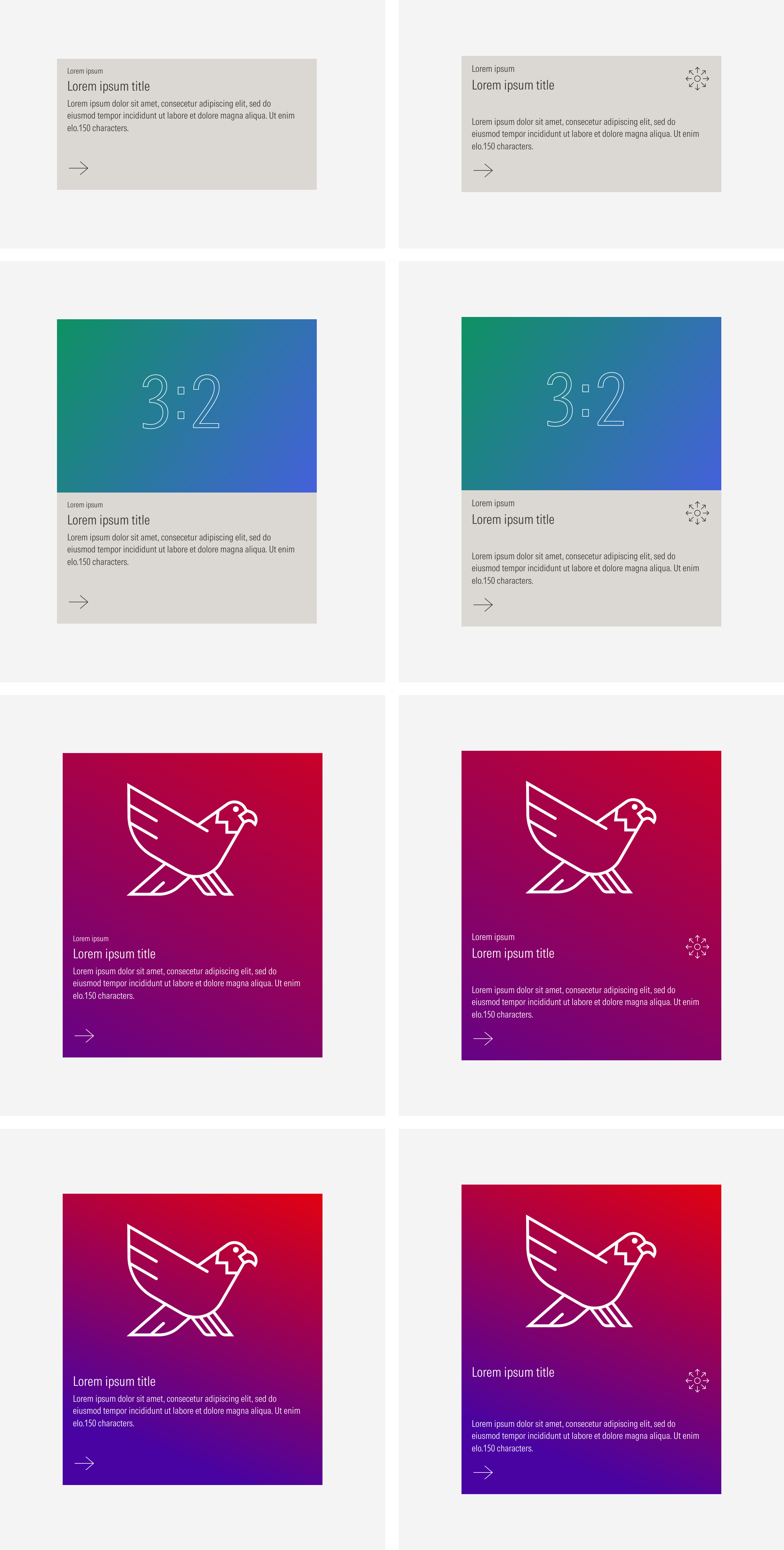 Variants of General Cards