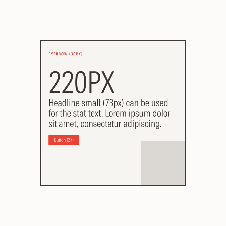 card with large stat example