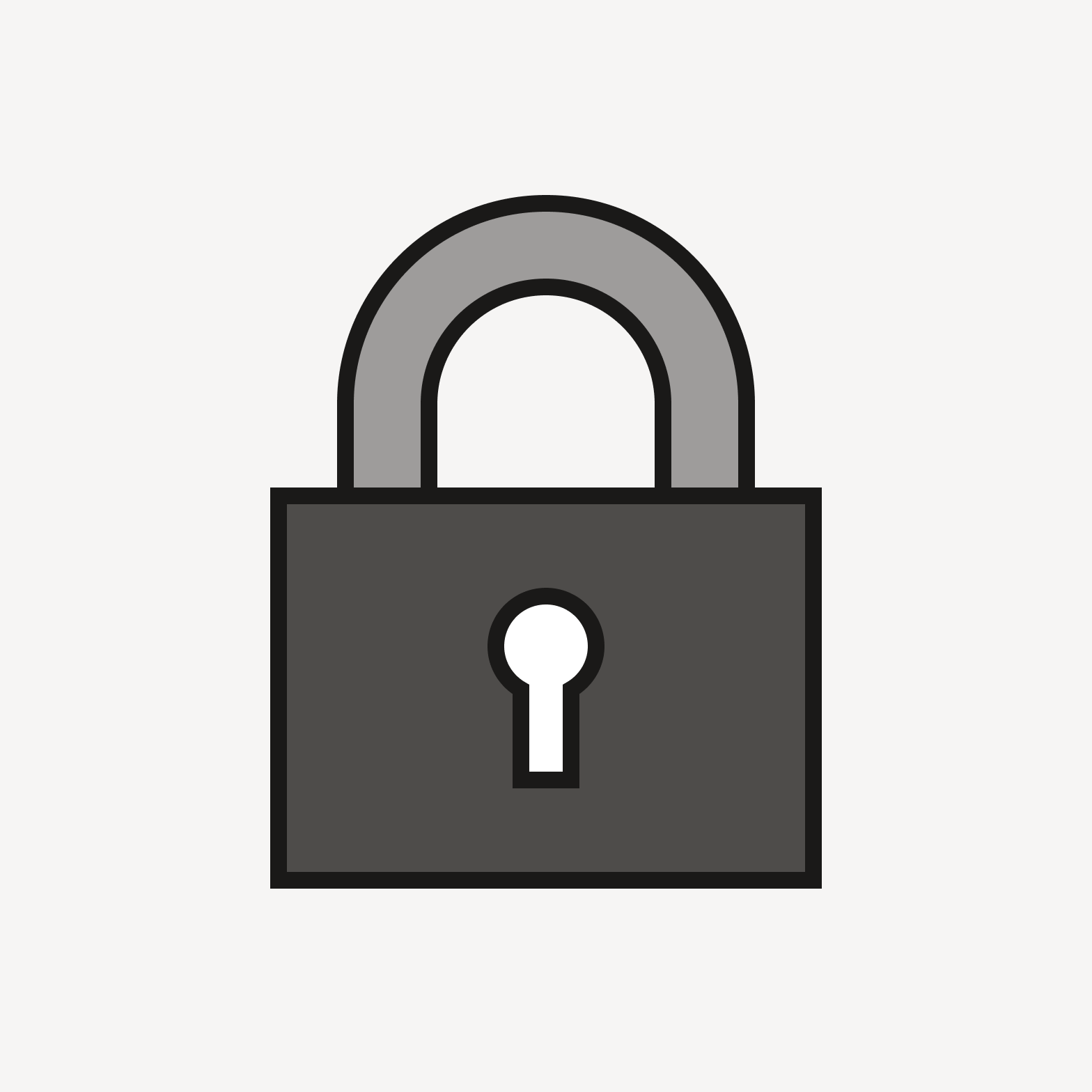 Icon with outline and fill.