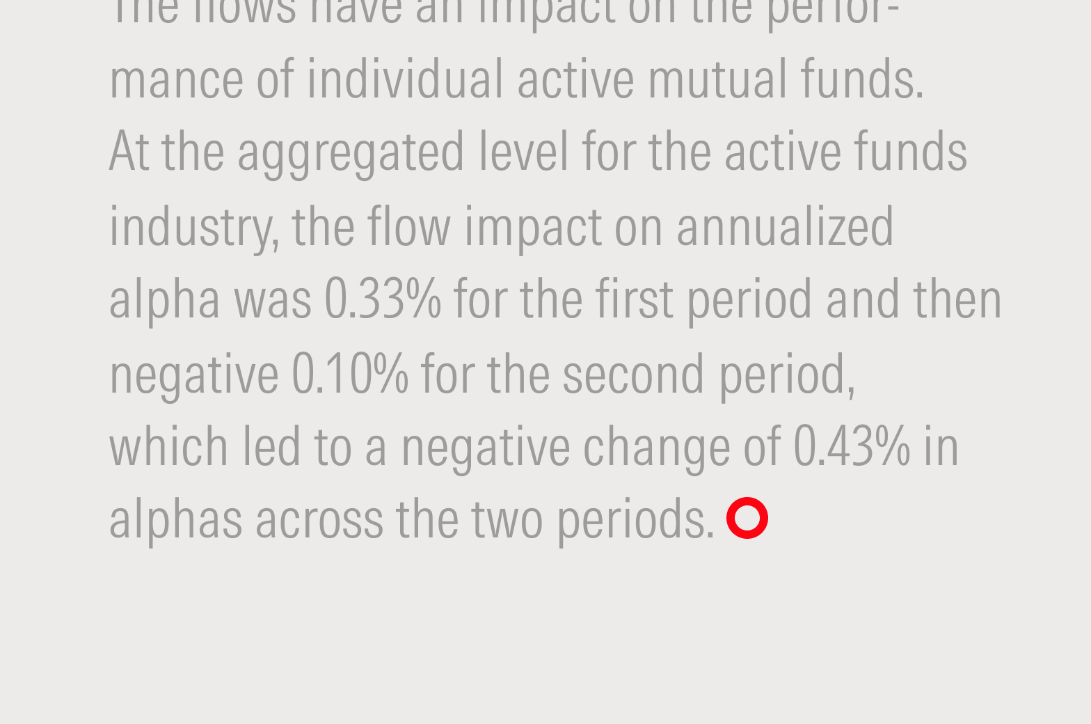 Logomark shown as a solid editorial variant at the end of a long-form body of text.