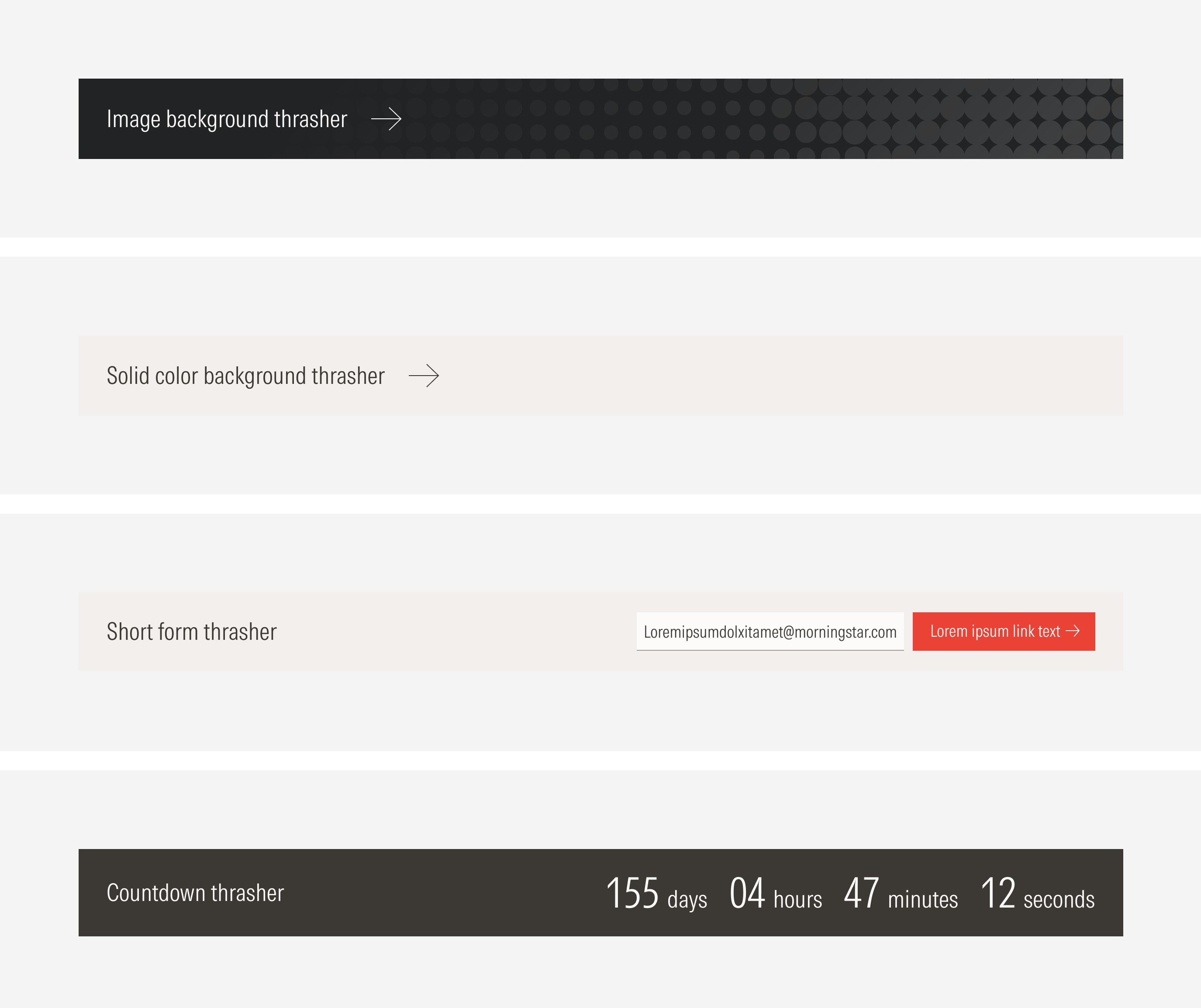 3 different variants for the thrasher component are allowed.