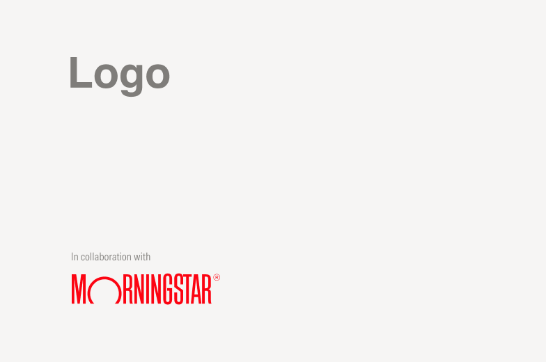 Example of Morningstar visual placed beneath the co-marketing organization.