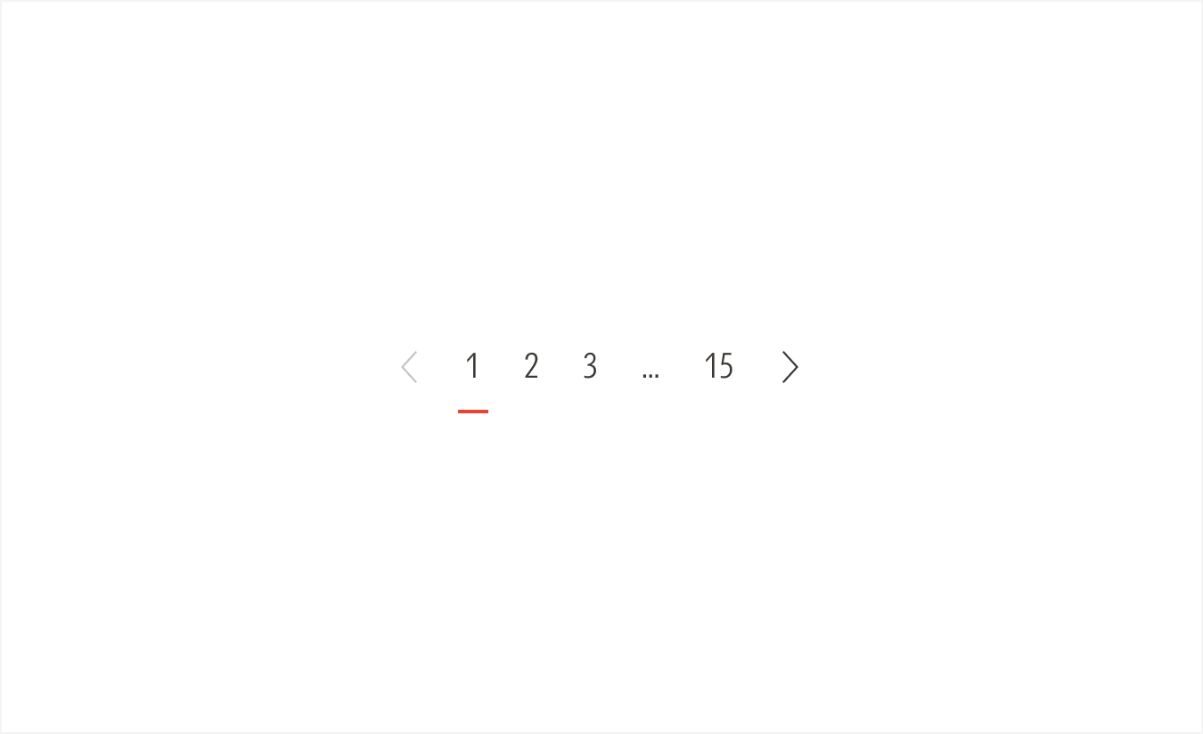 Pagination on light theme