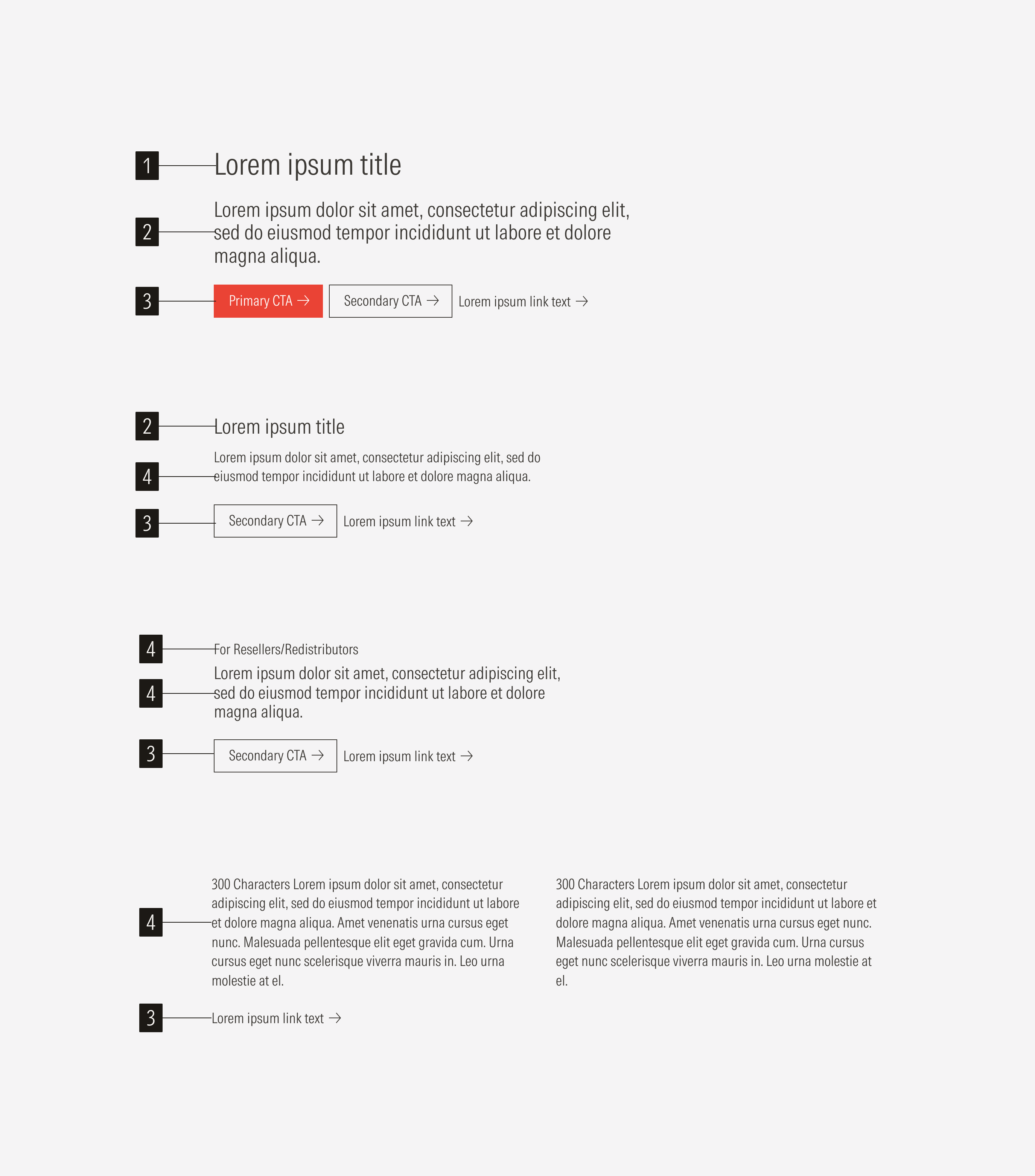 Overall anatomy of the stacked text block variant