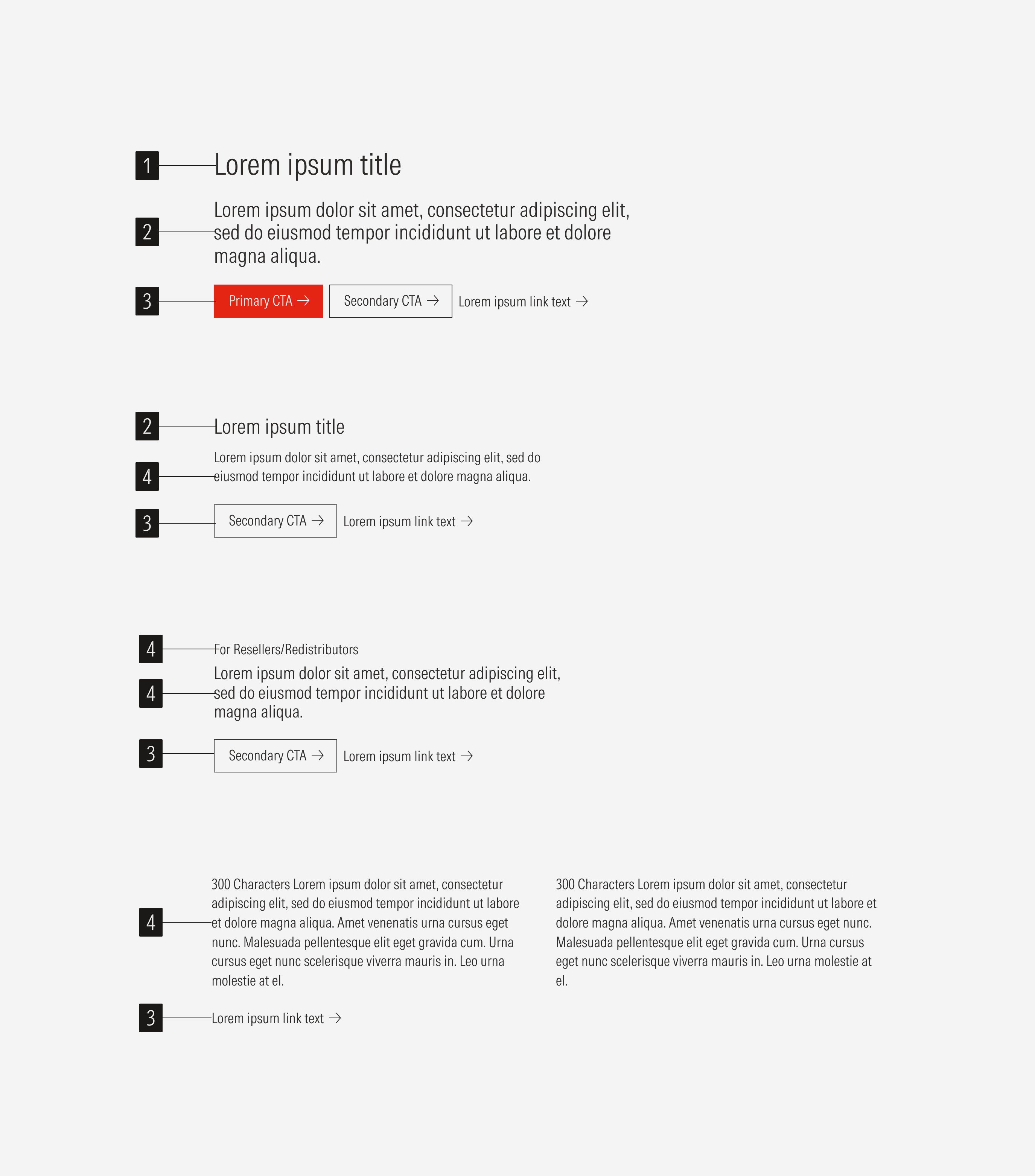 Overall anatomy of the stacked text block variant