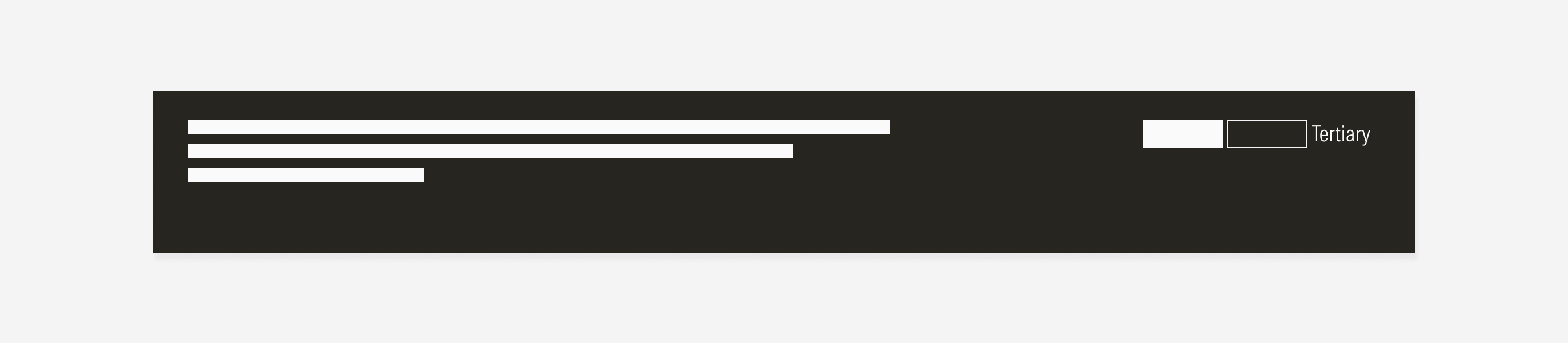 Alignment between CTAs and text within the cookie modal