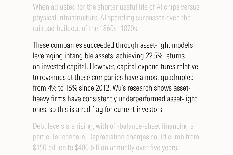 Example of long-form copy with a judgment and supporting data.