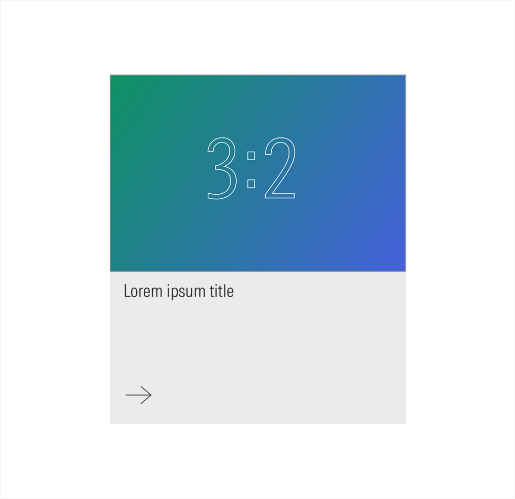 Fill card that contains an image with a border, on light theme