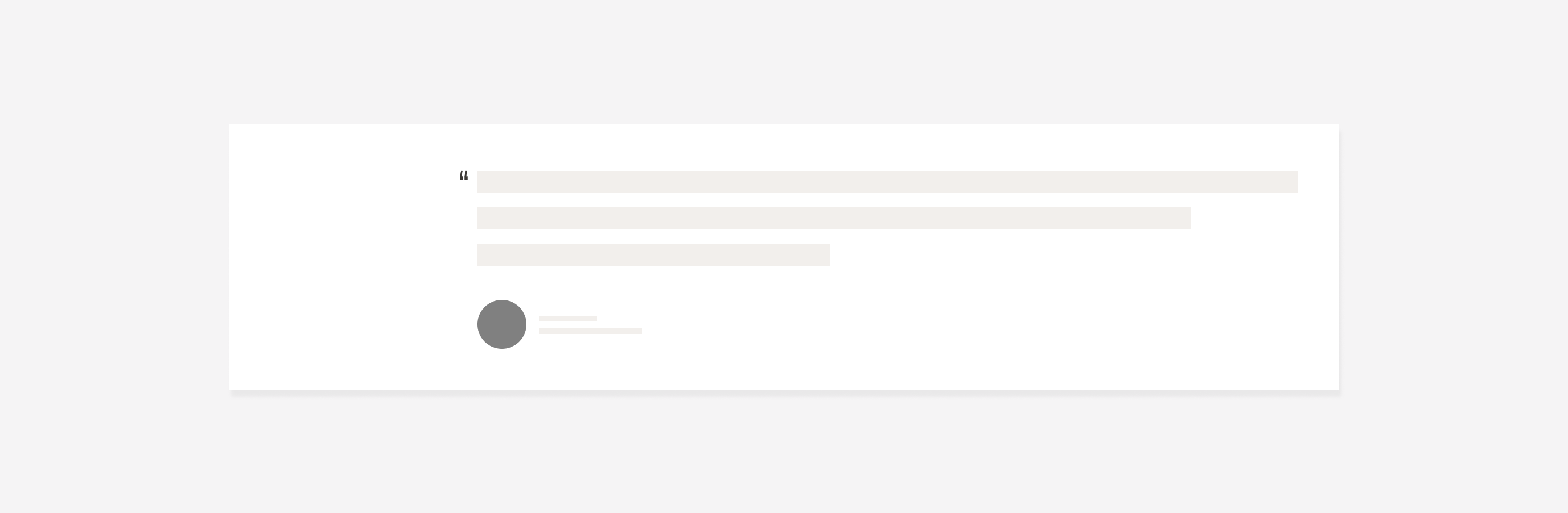 Alignment of elements within the quote component