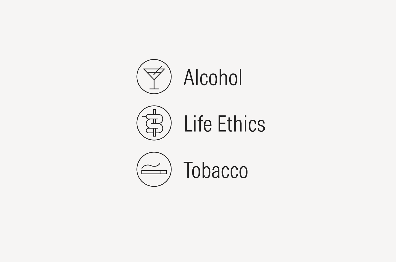 Health and Life icons.