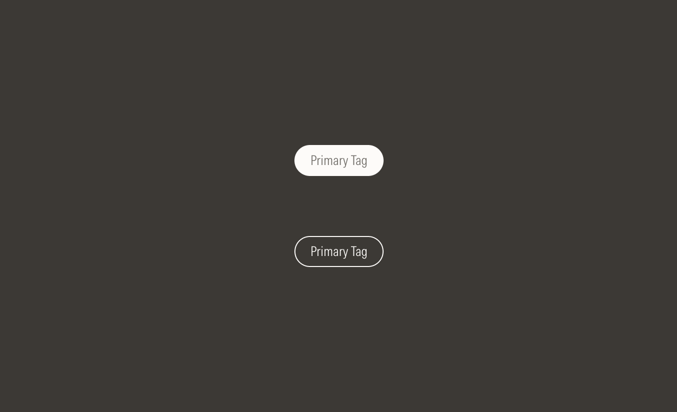 Tag on dark theme