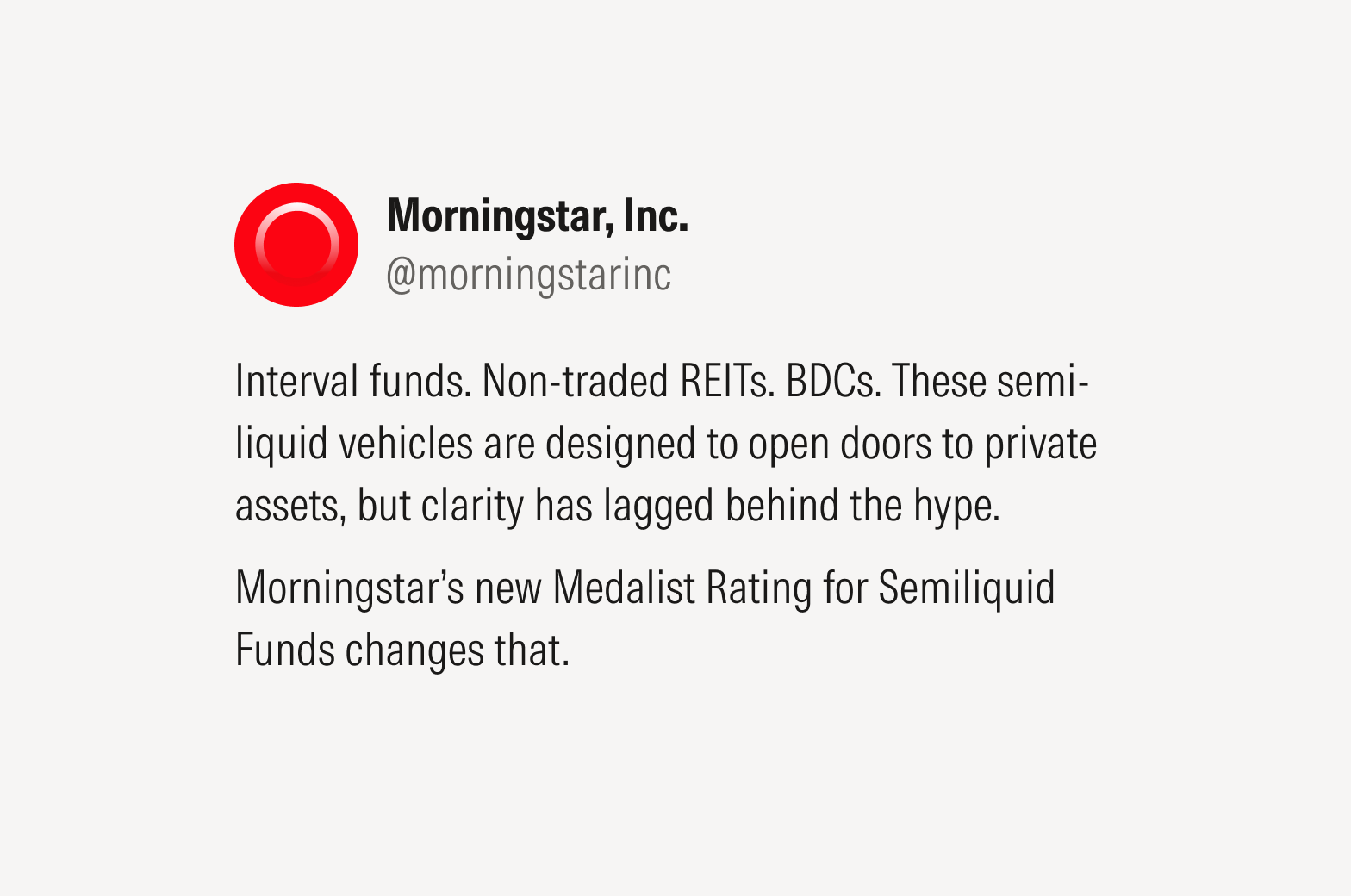 Sample social media post