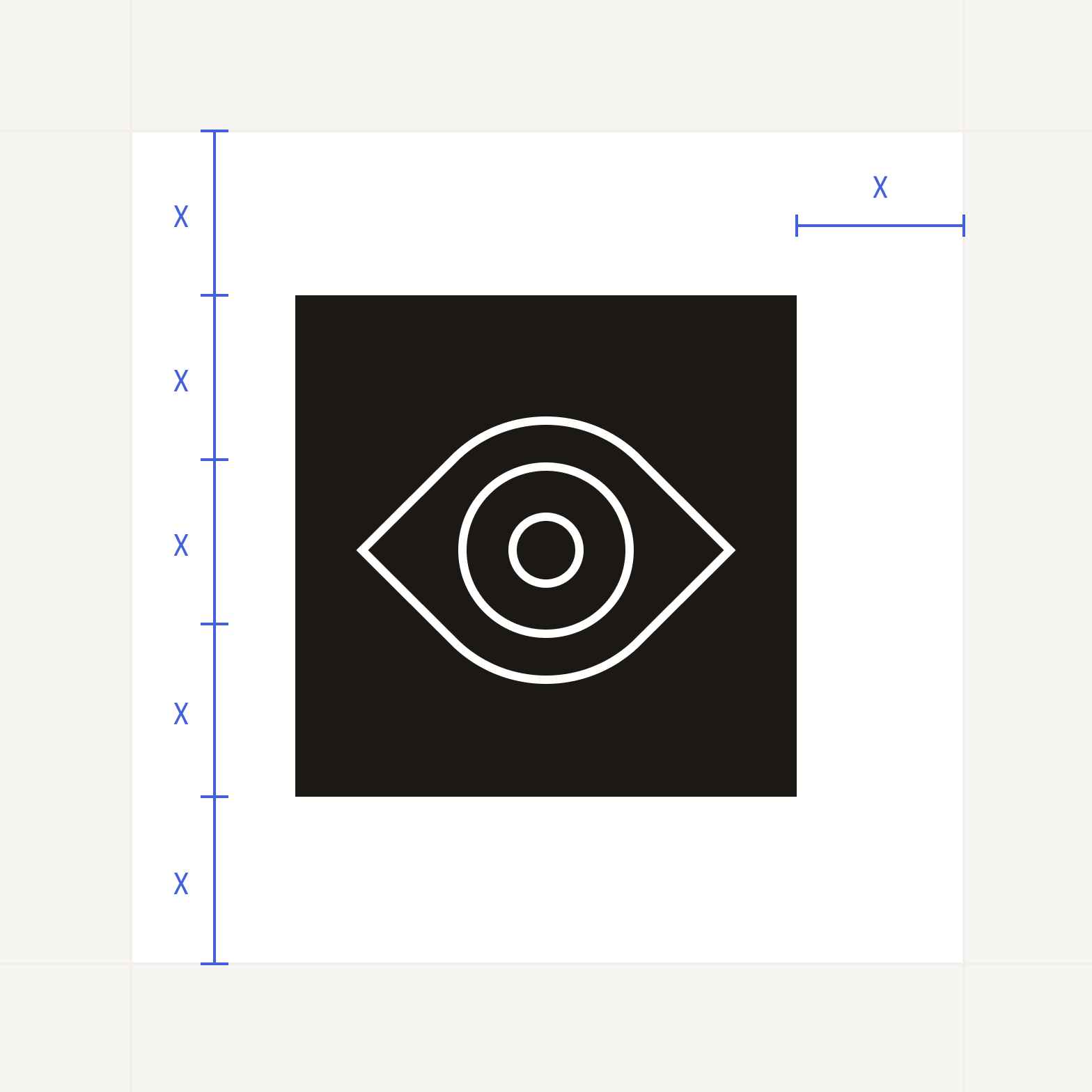Icon with detail view of circle enclosure.