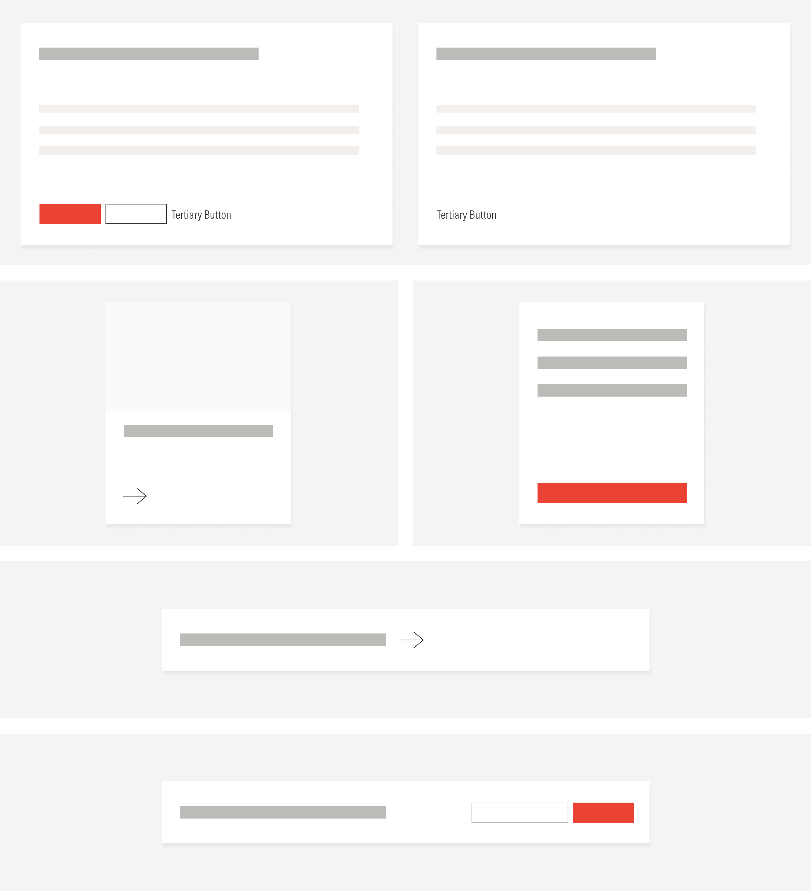 Examples of alignment of buttons done right