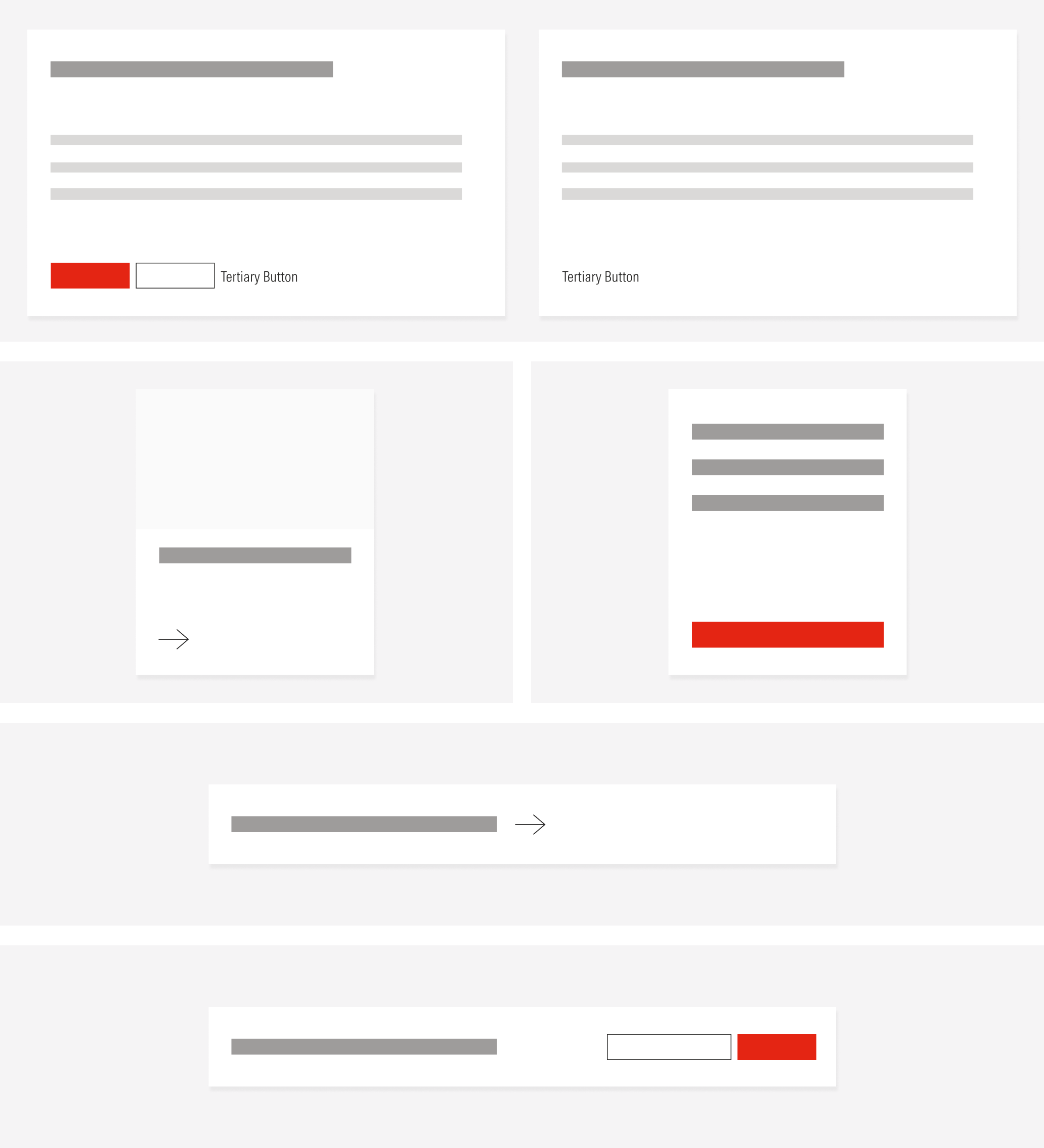 Examples of alignment of buttons done right