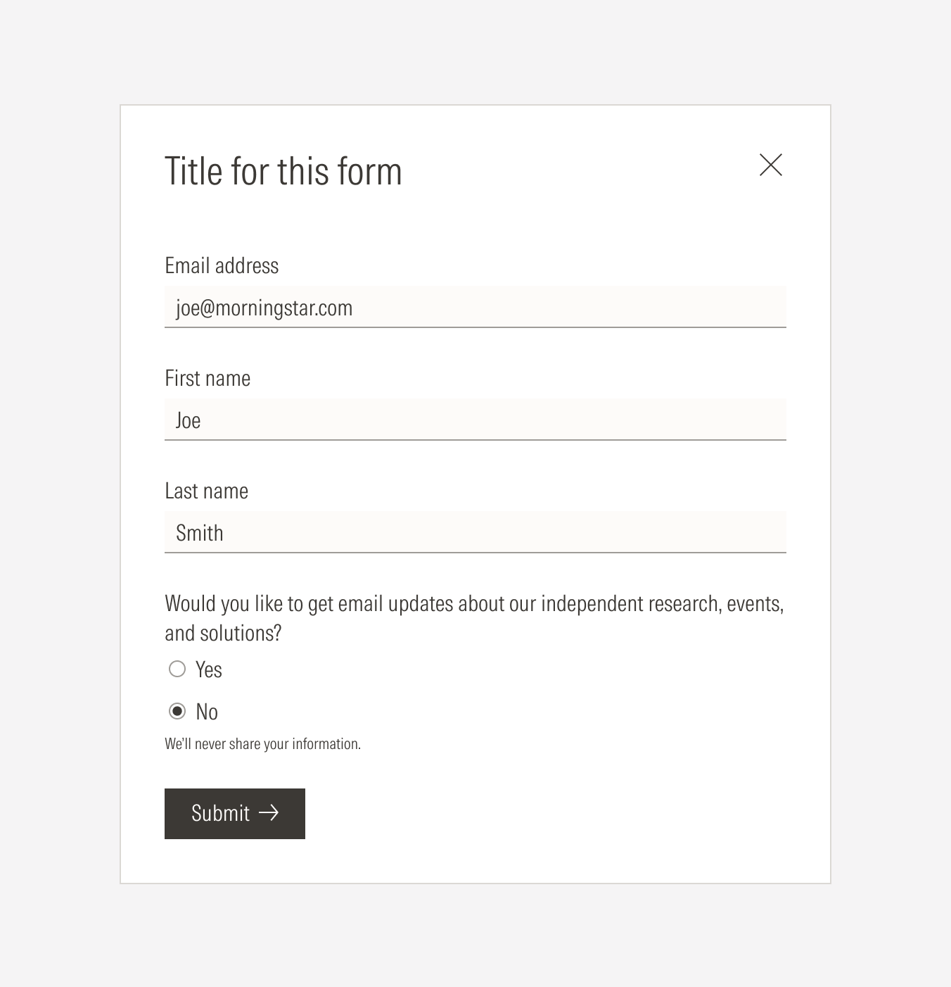 where to place the CTA on a form