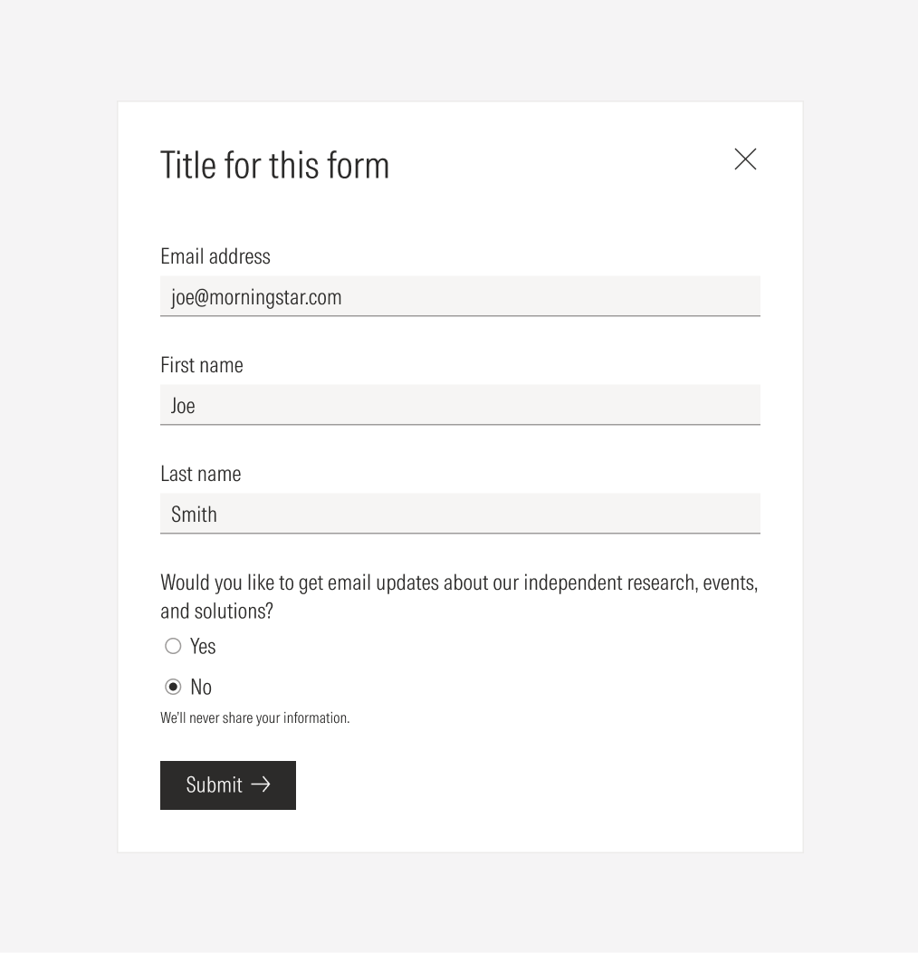 where to place the CTA on a form