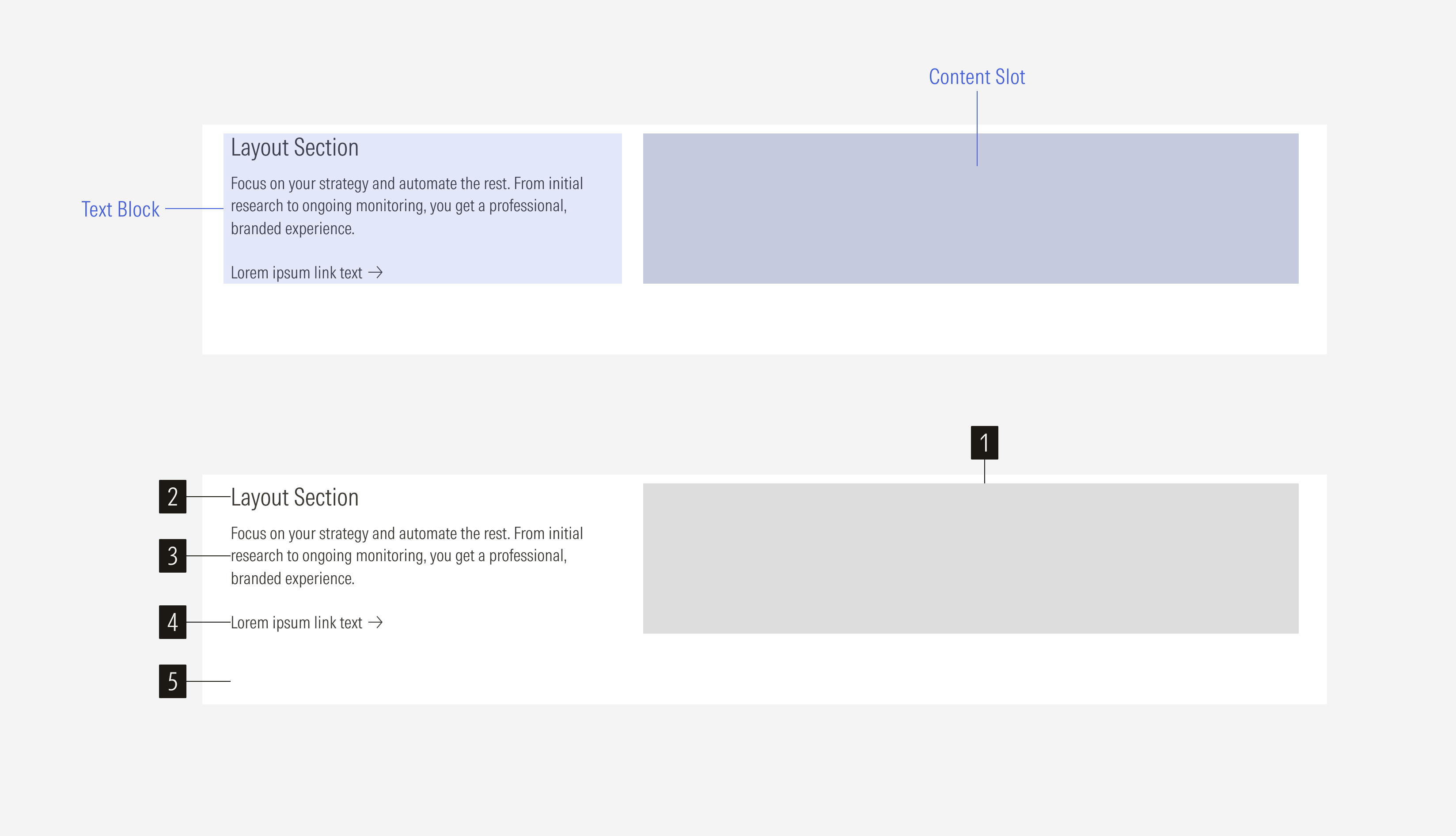 Layout Section Anatomy