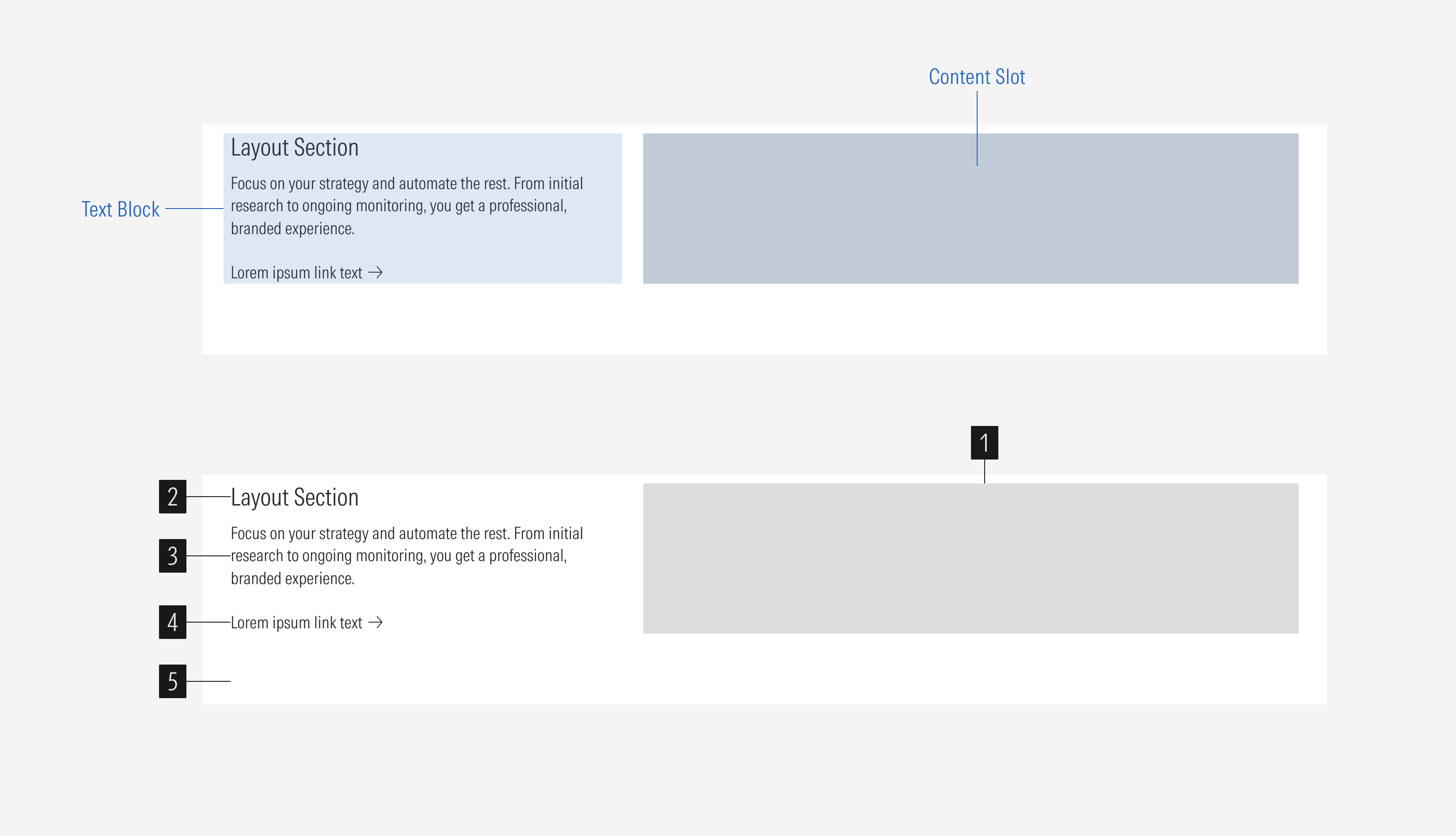 Layout Section Anatomy