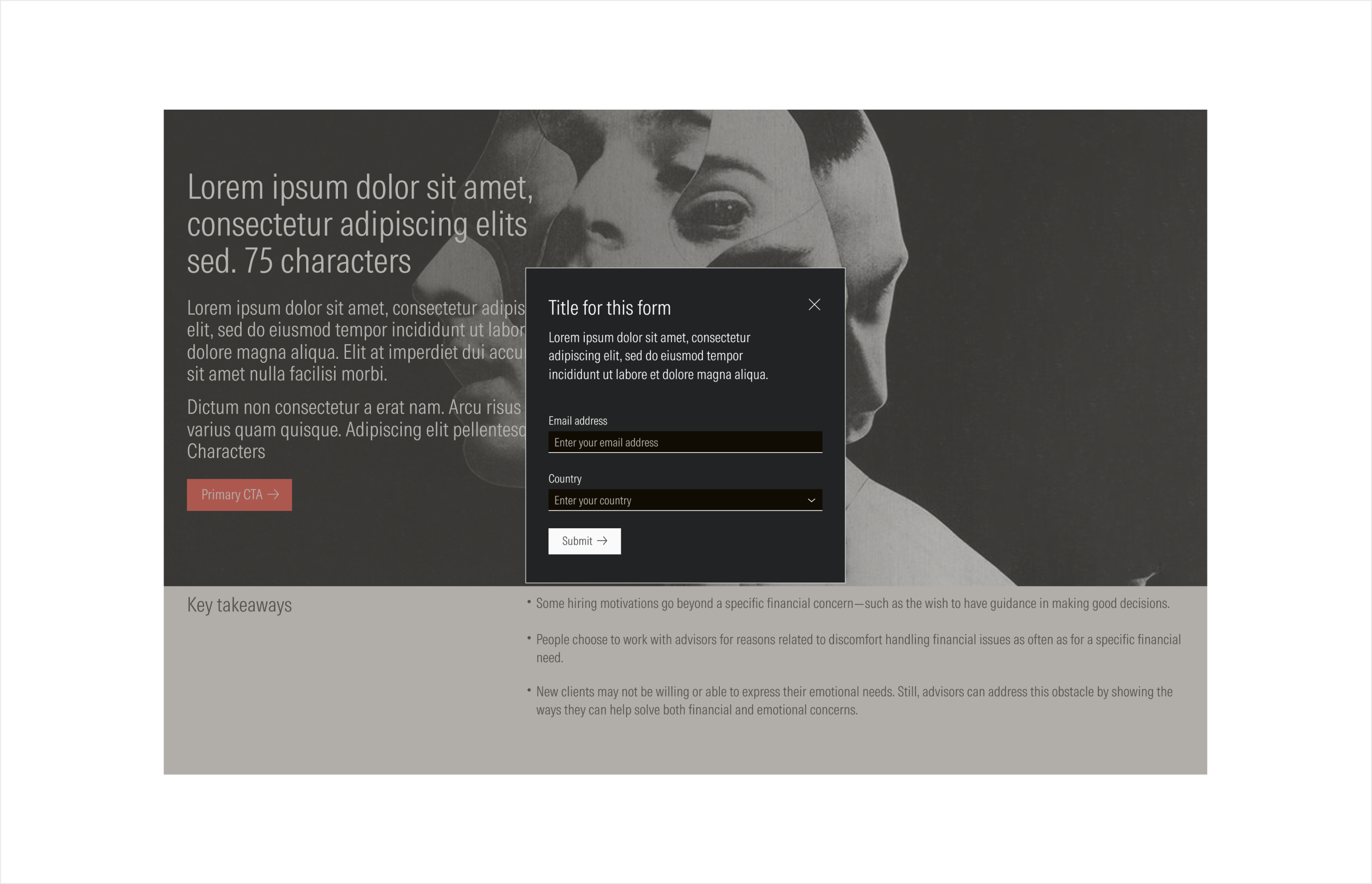 Overlay color when having a modal form on dark theme
