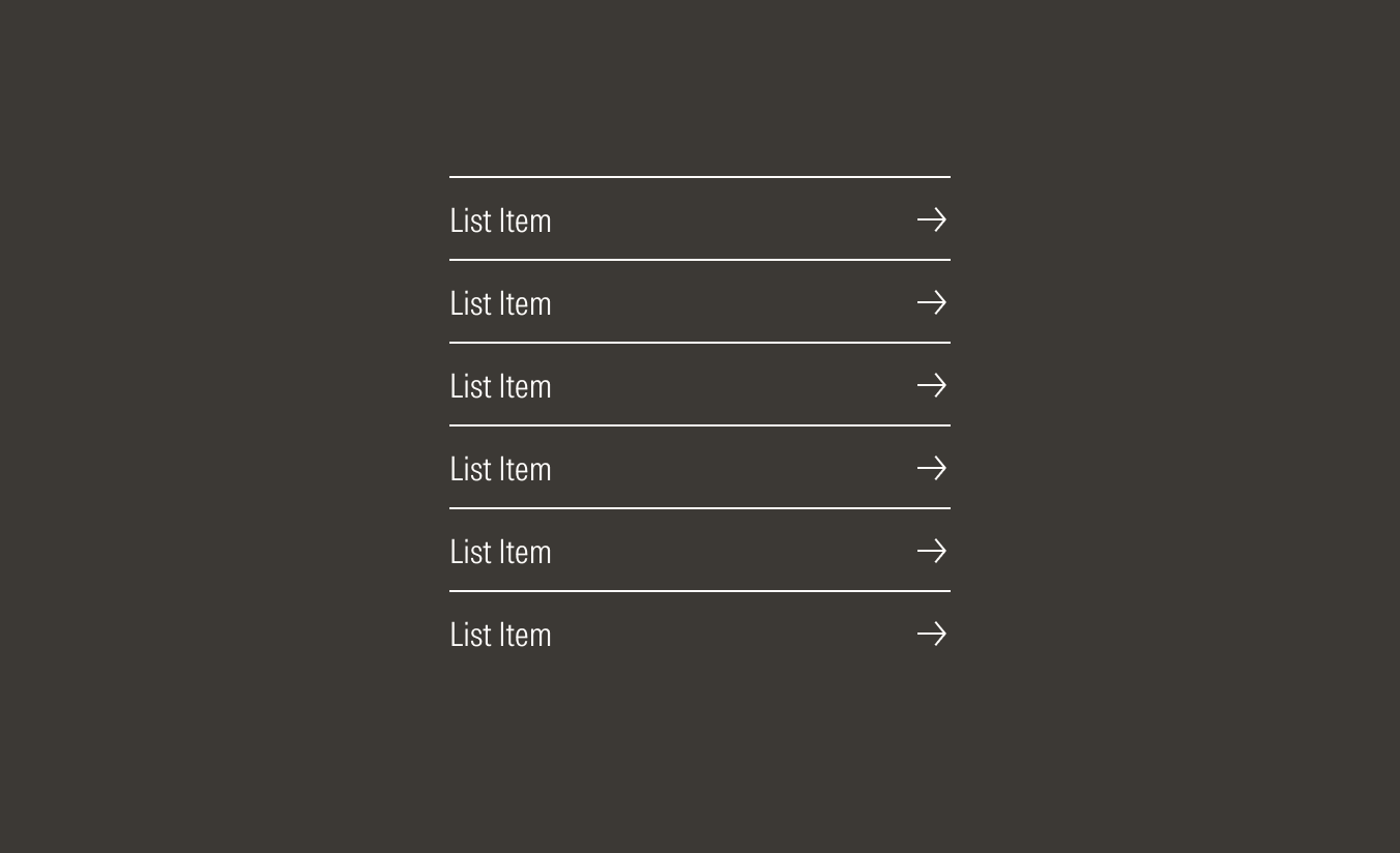 List group on dark theme