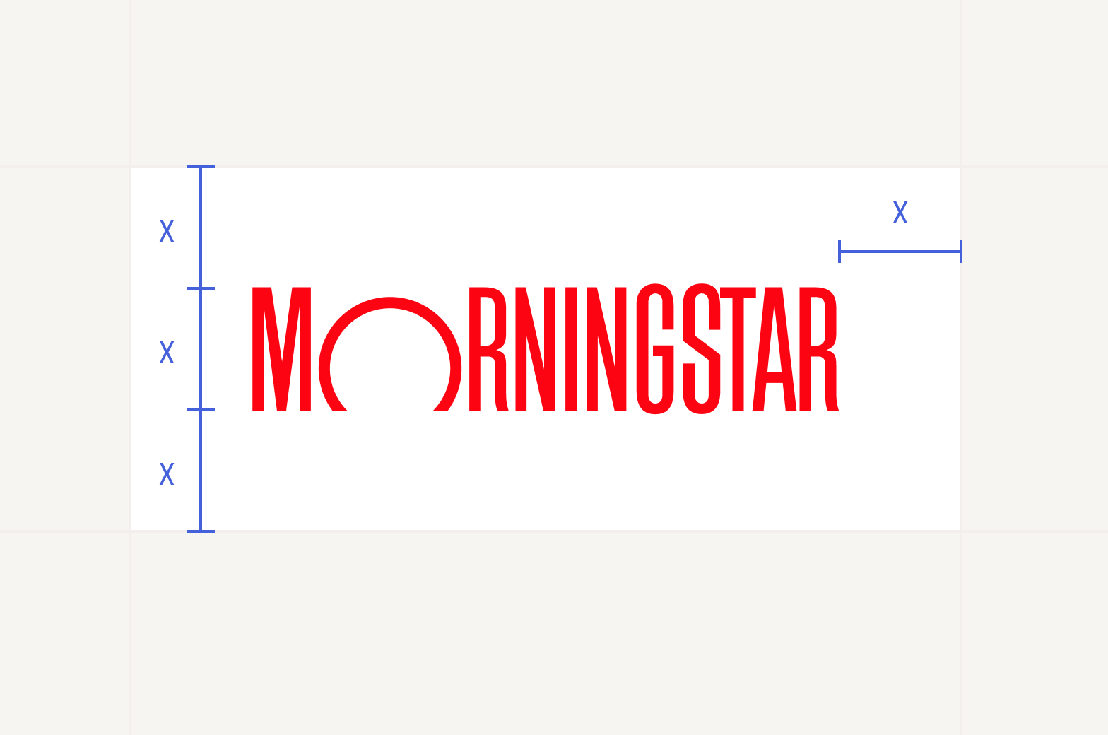 Logotype with proper clearspace