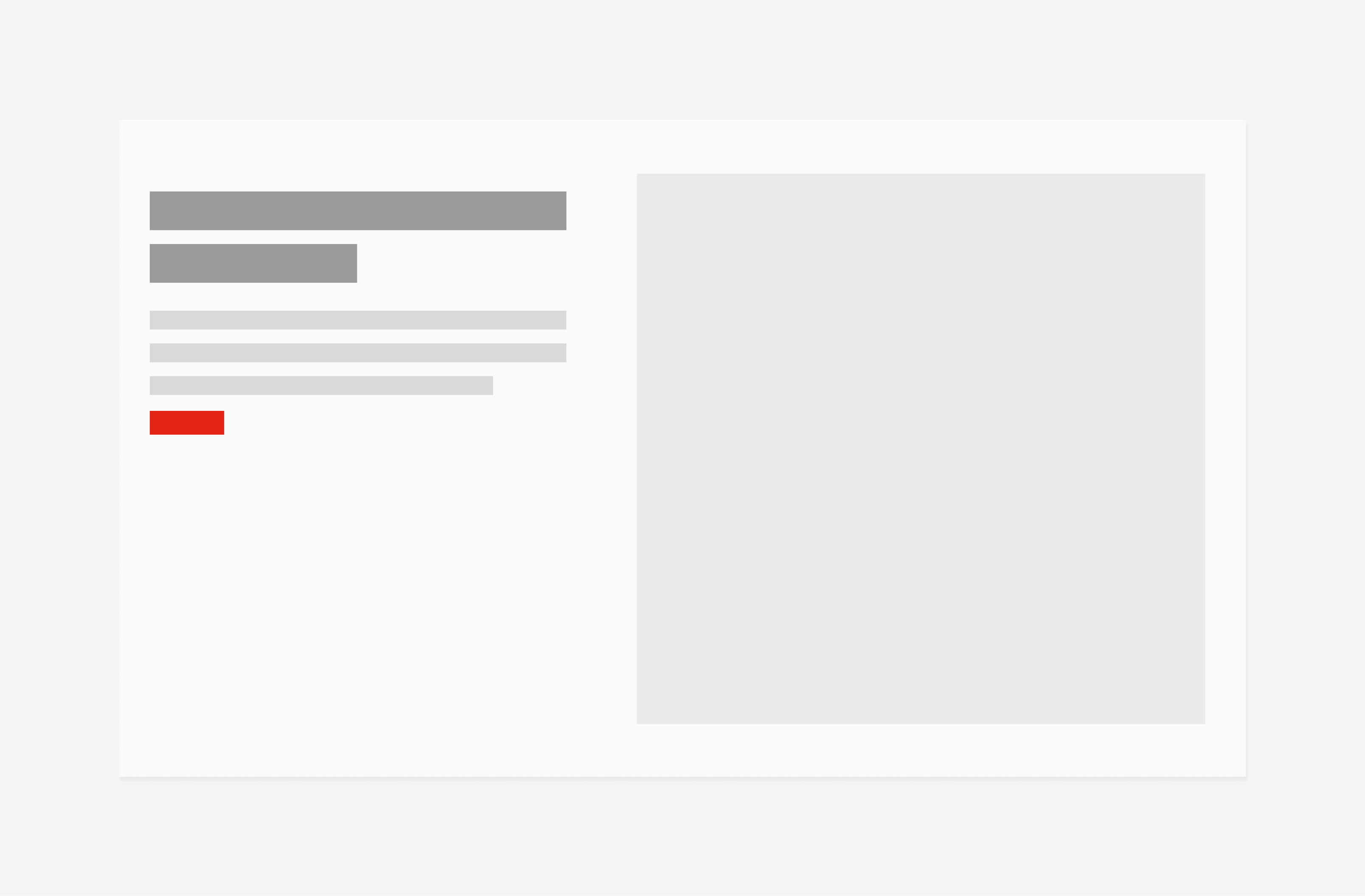 Primary hero items alignment in the container