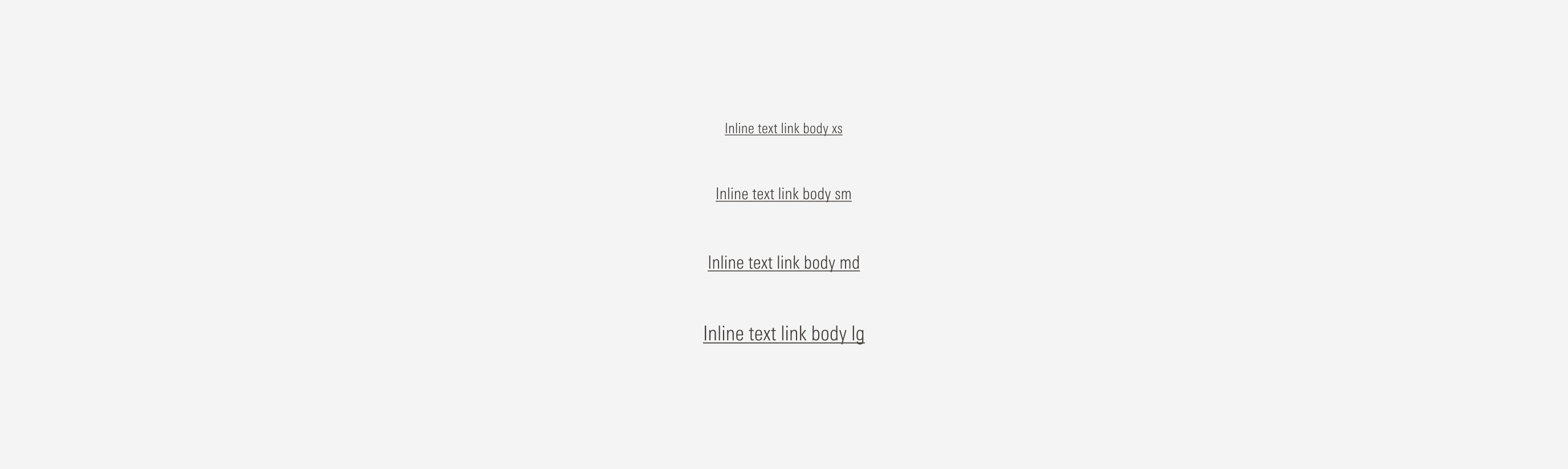 Link sizing examples
