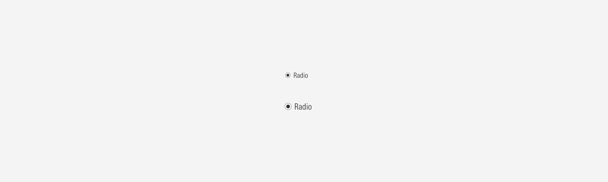 Radio Sizing