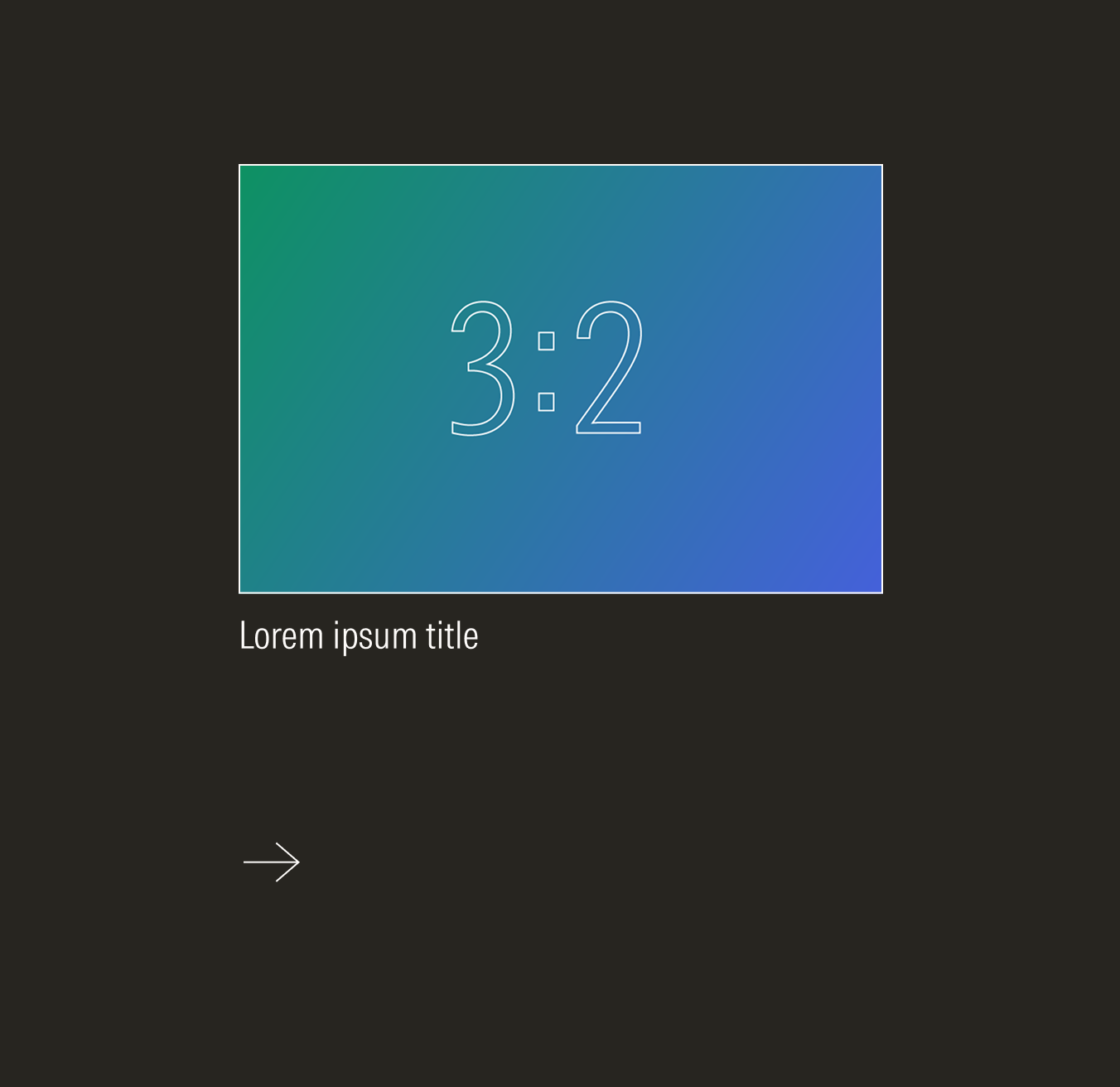 Float card that contains an image with a border, on dark theme