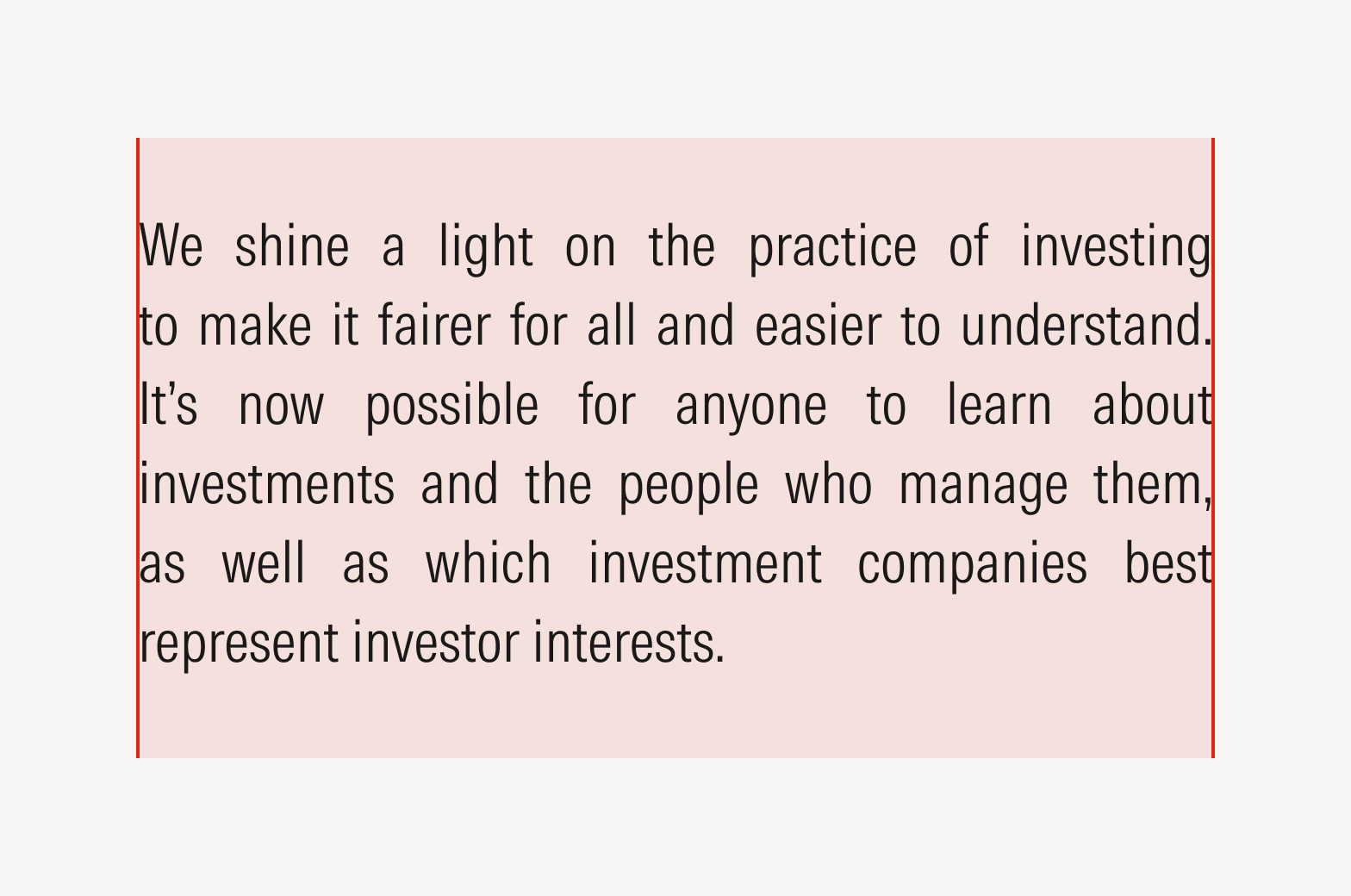 Paragraph text that is justified 