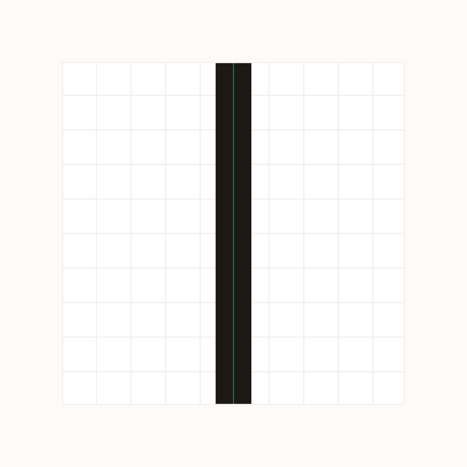 Stroke aligned to the grid.