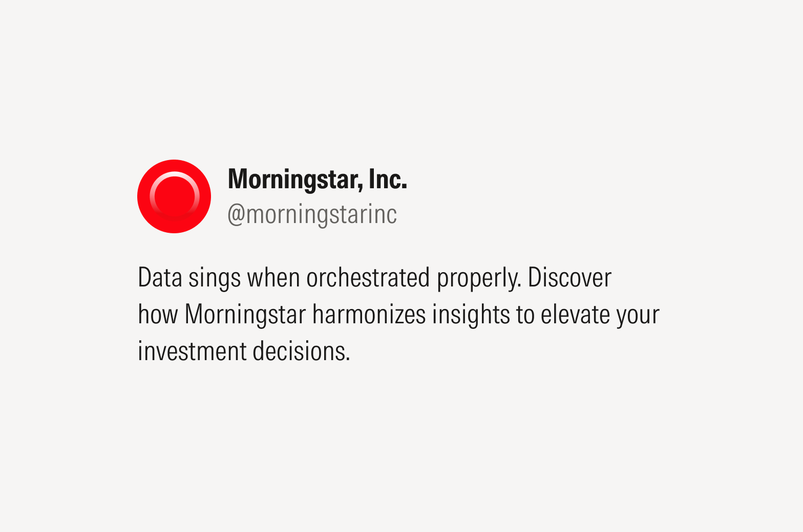 Sample social media post