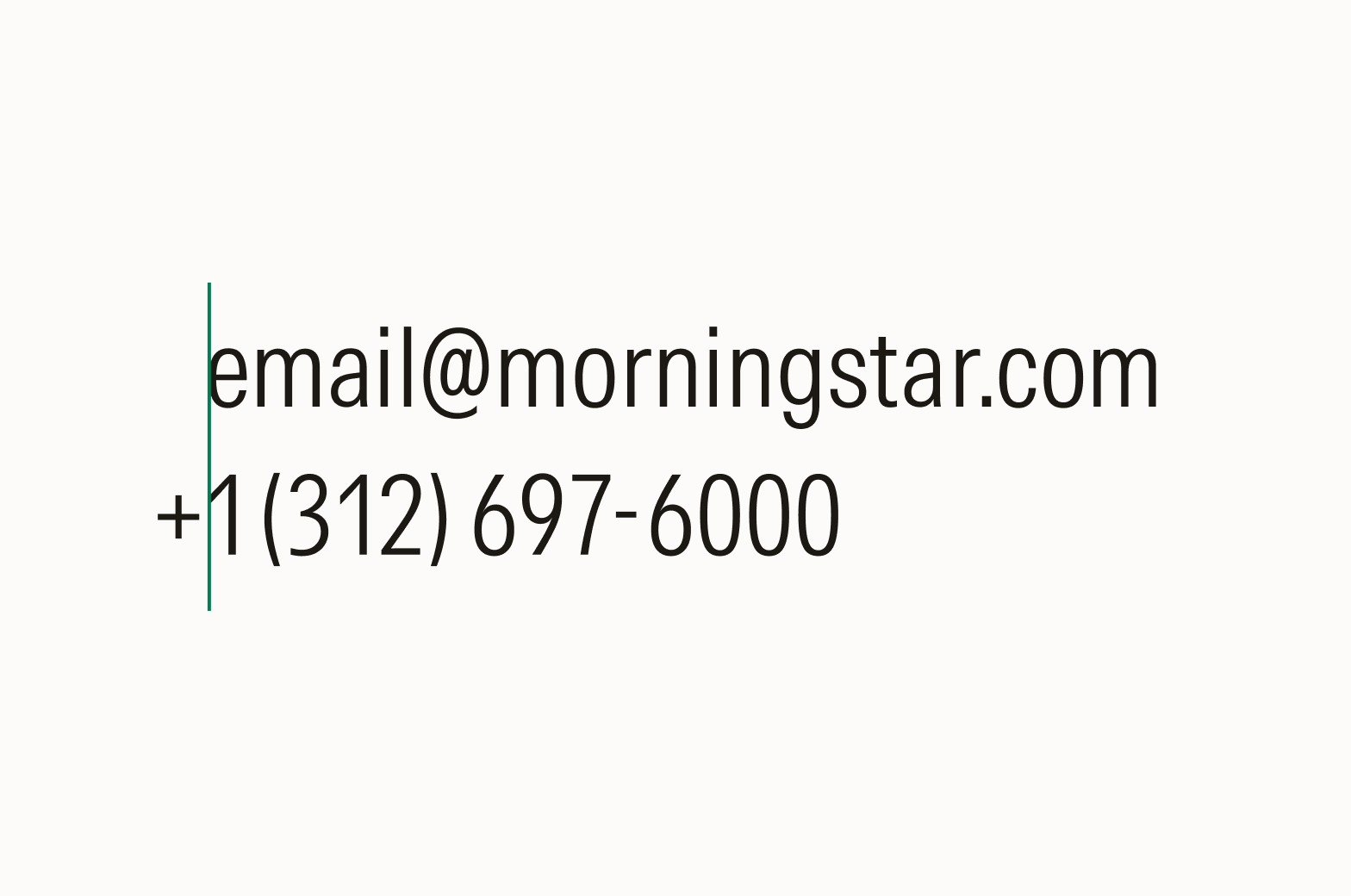 Correct use of punctuation marks and the left margin.