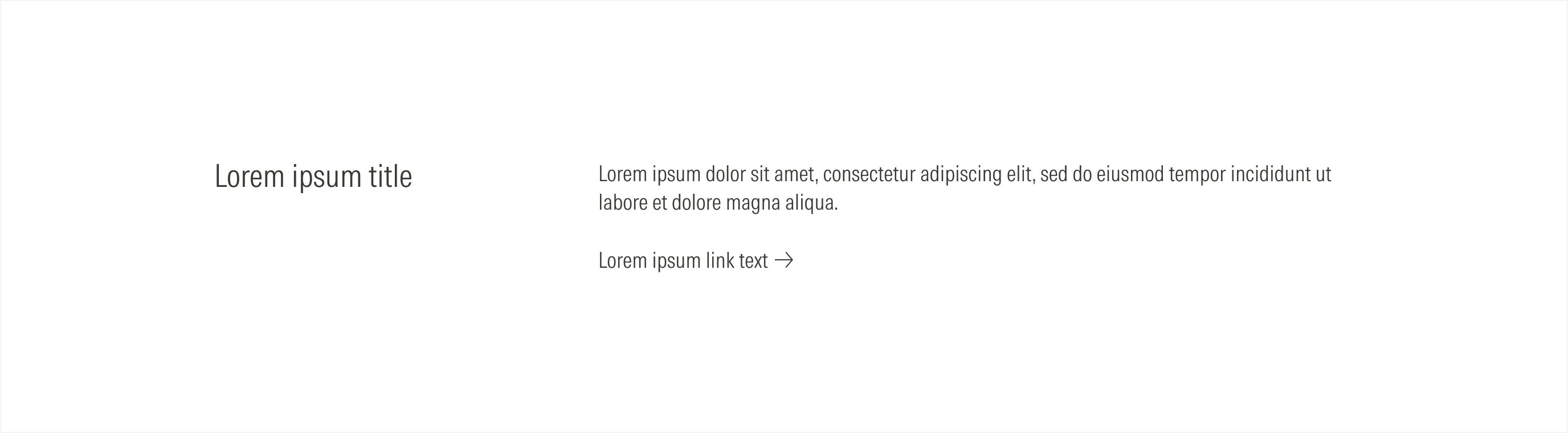 Light theme for the horizontal text block