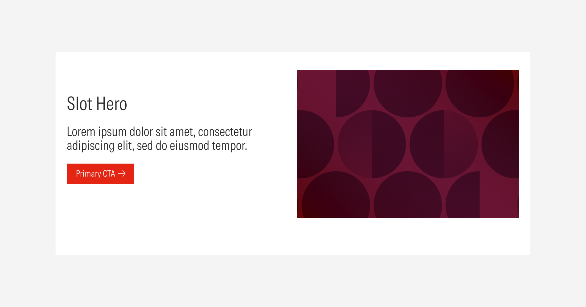 How to align right the text block in the Slot hero