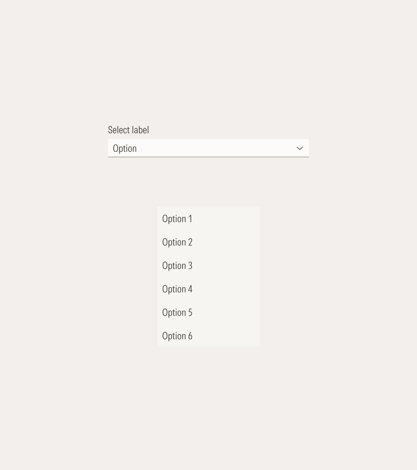 Select field and dropdown menu on mid theme