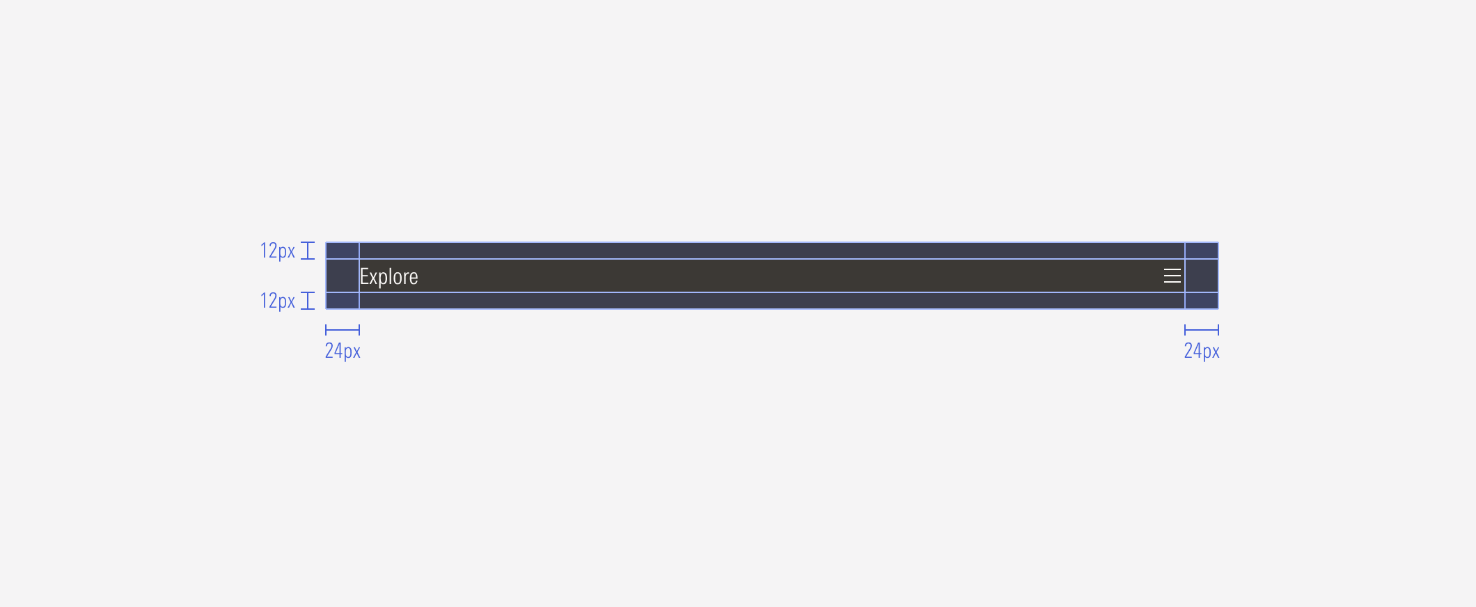 Top hat spacing for the MD breakpoint