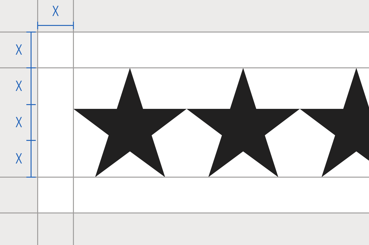 Morningstar Rating within clear space guide lines.
