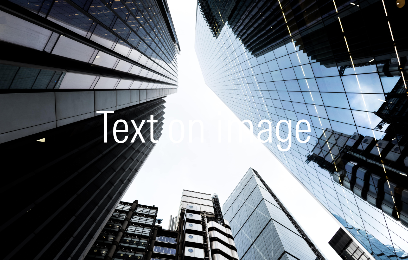 Incorrect use of type on imagery.