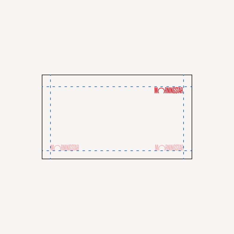 Logo placement for rectangular ads
