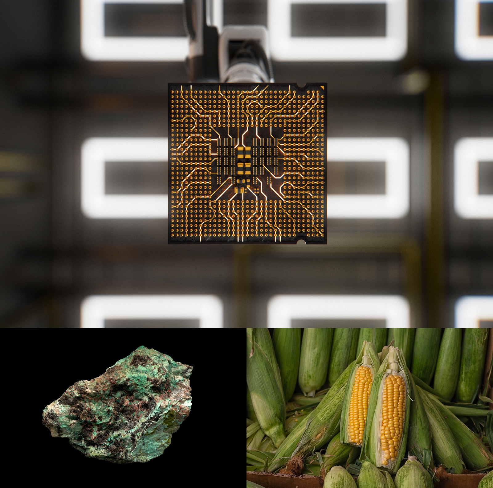 Collage of object photos.