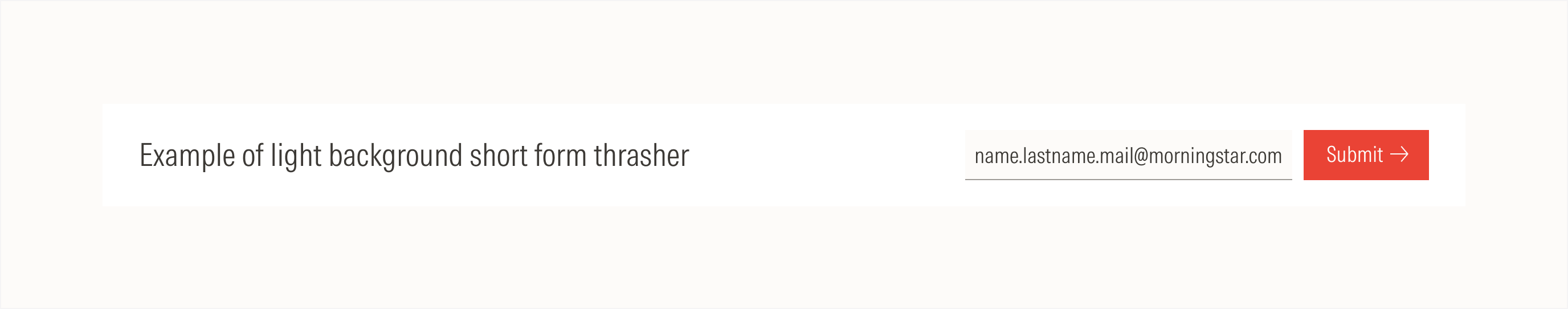 Short thrasher on light theme