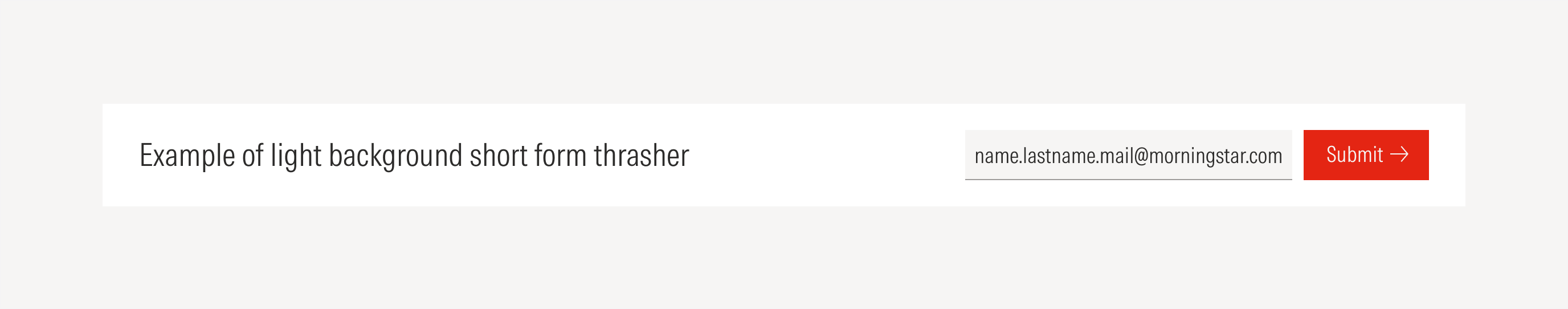 Short thrasher on light theme