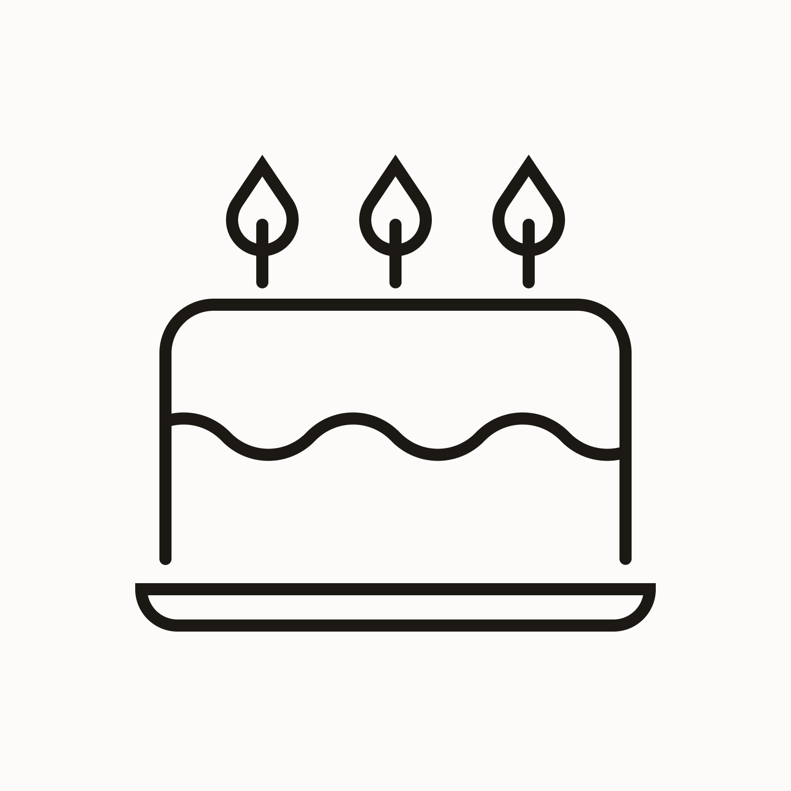 Icon with line breaks.
