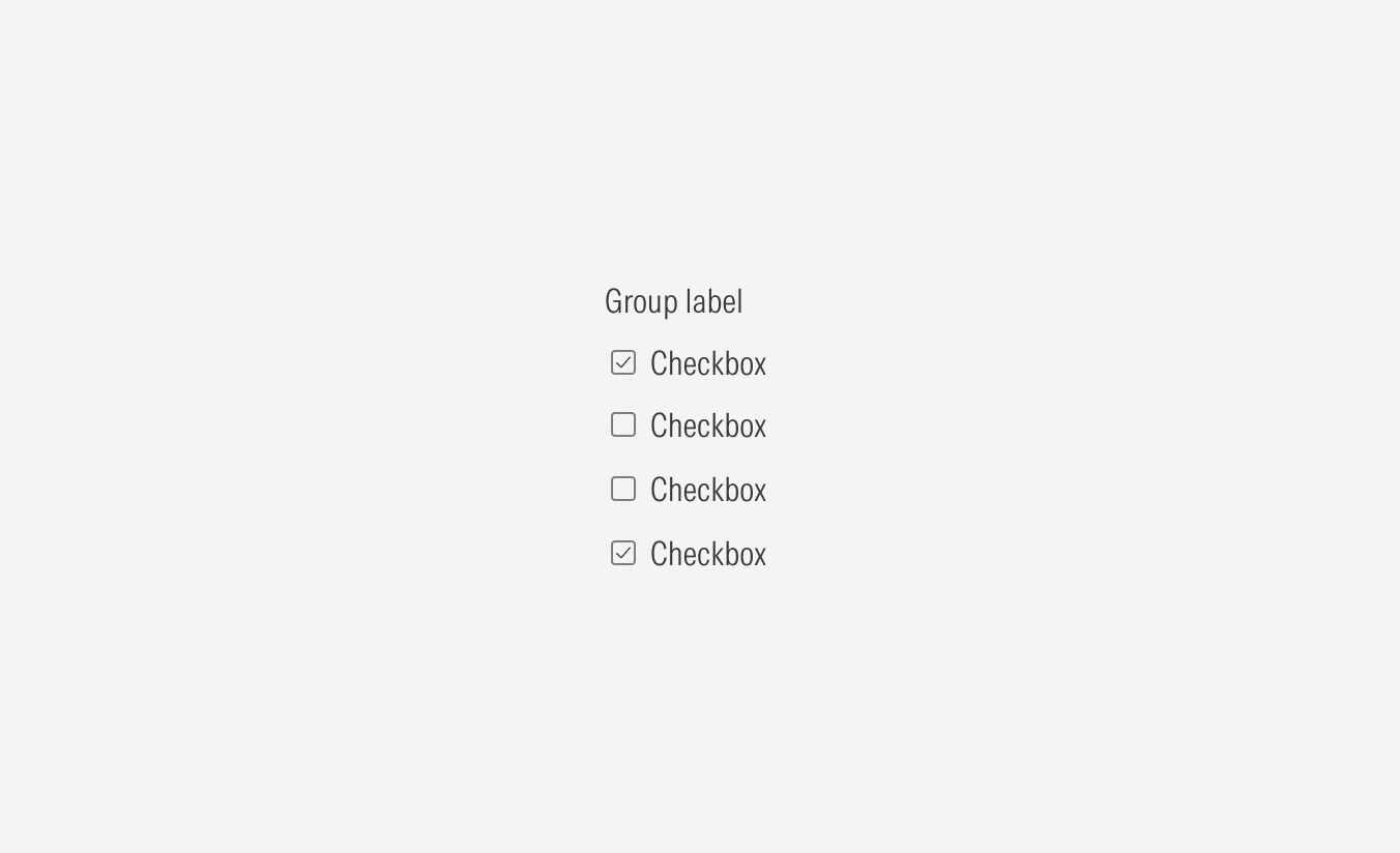 Checkbox container spacing in vertical and horizontal alignment, case 1