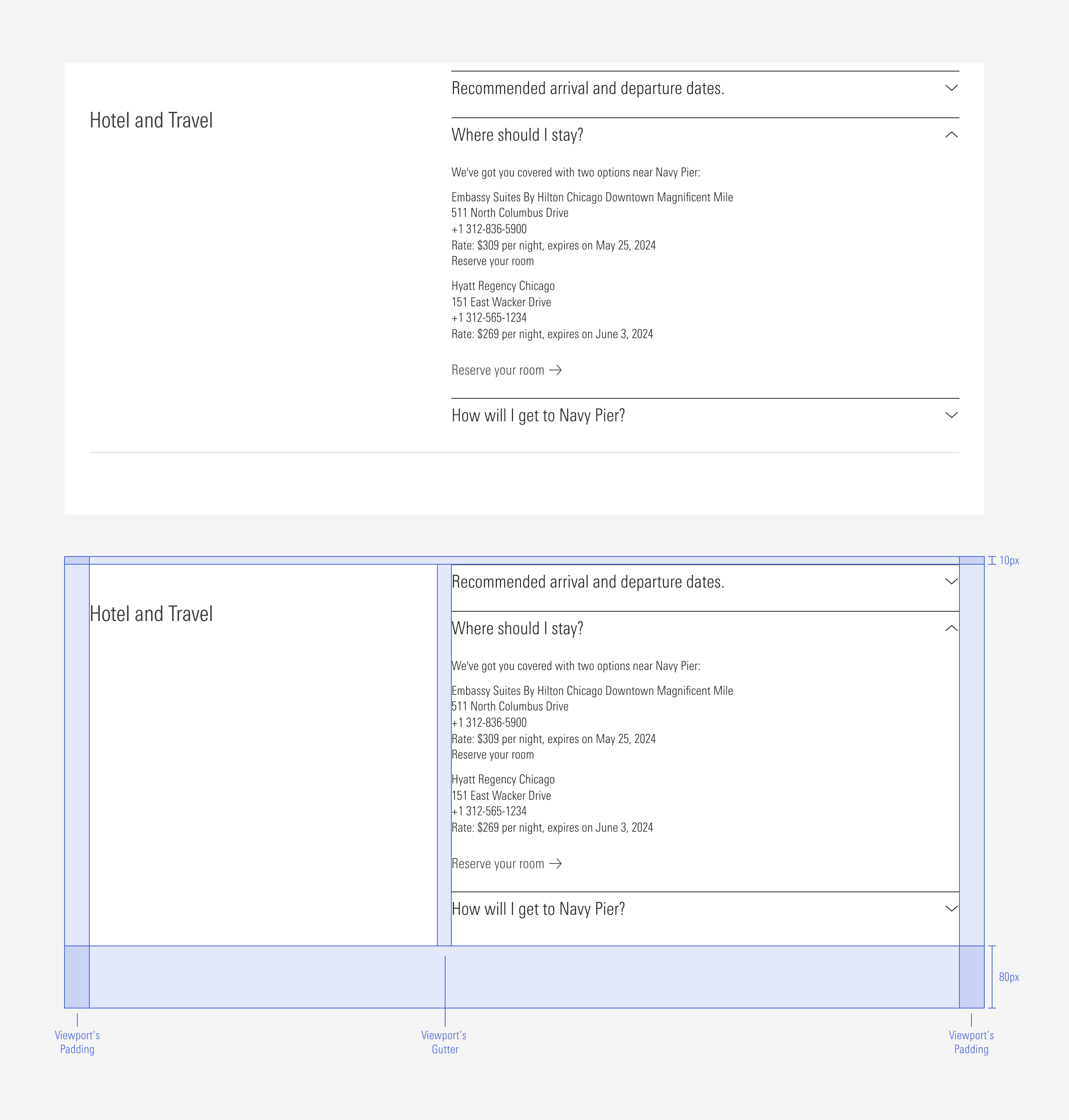 2 Columns: Text Block and one Accordion Group