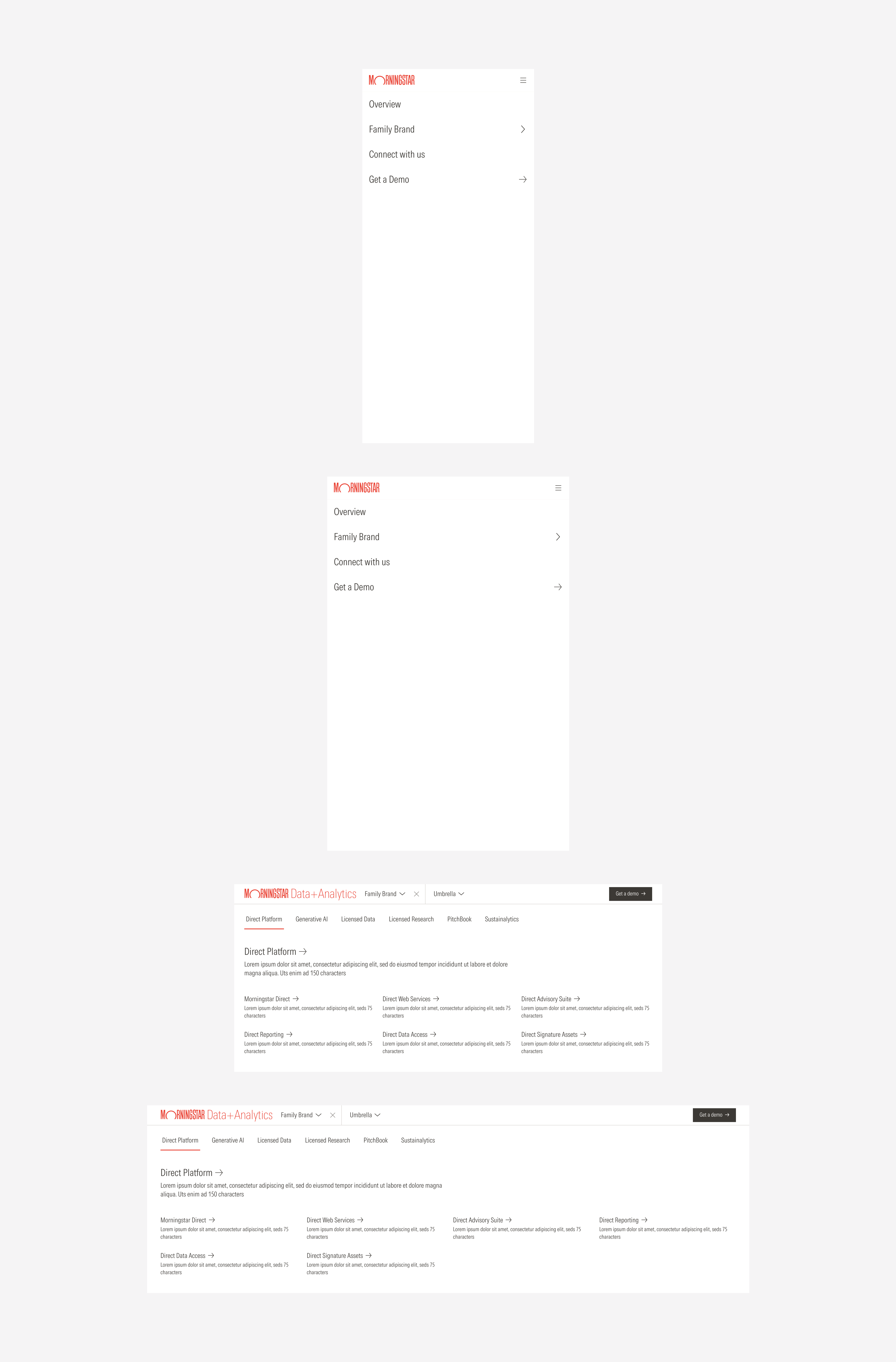 sizes of the nested nav