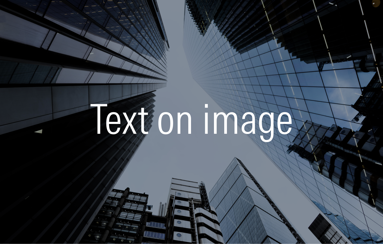 Correct use of type on imagery.